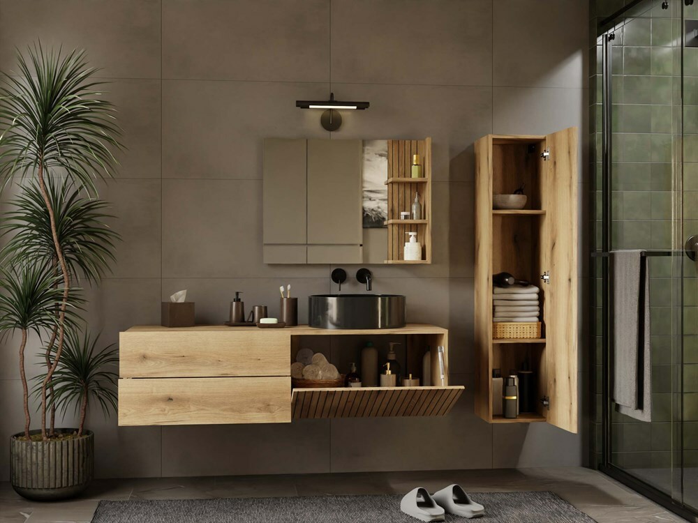 Vannitoa põrandakapp kraanikausile Mandeville 324