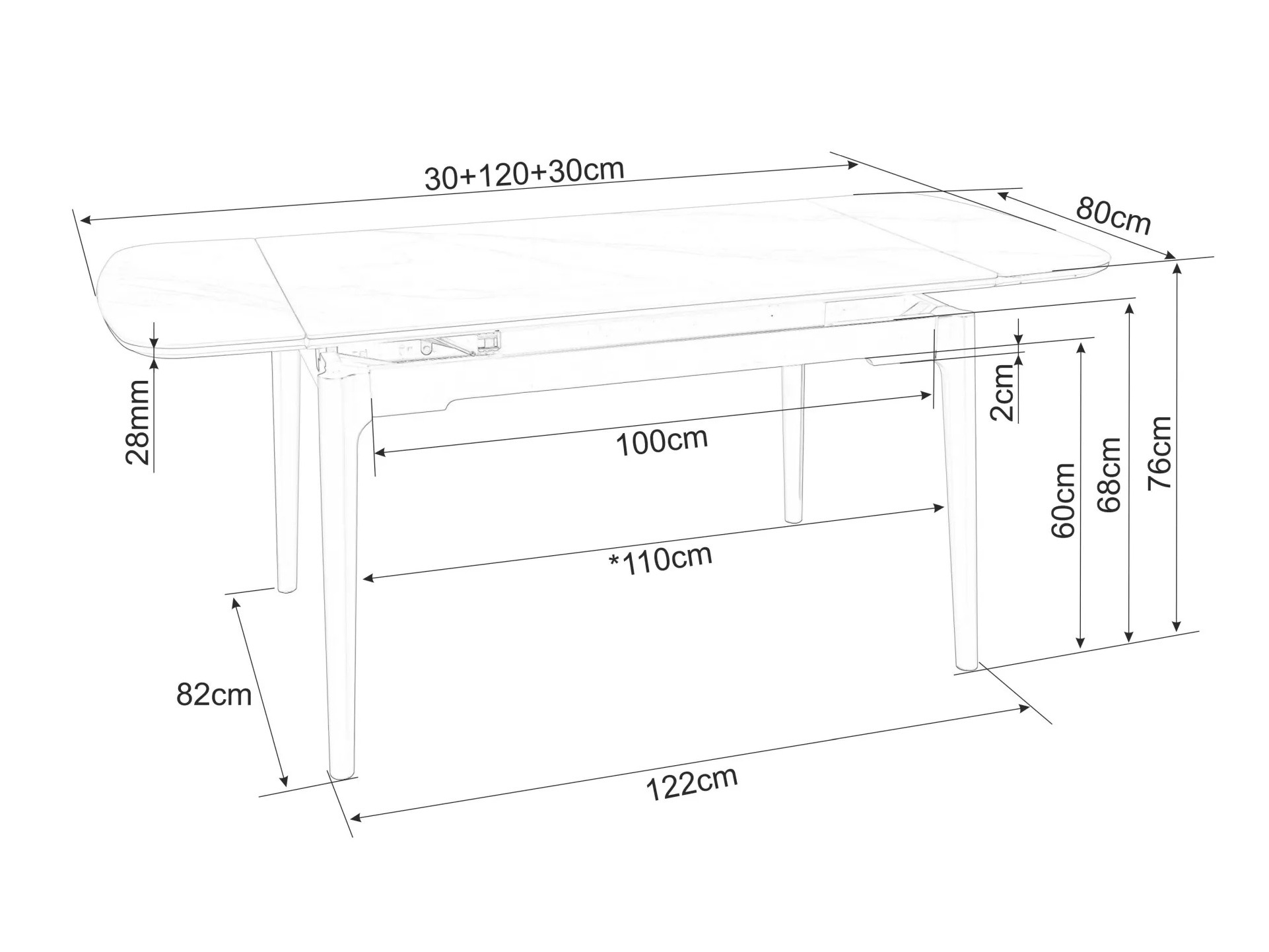 Laud Detroit 921 (Valge marmor)