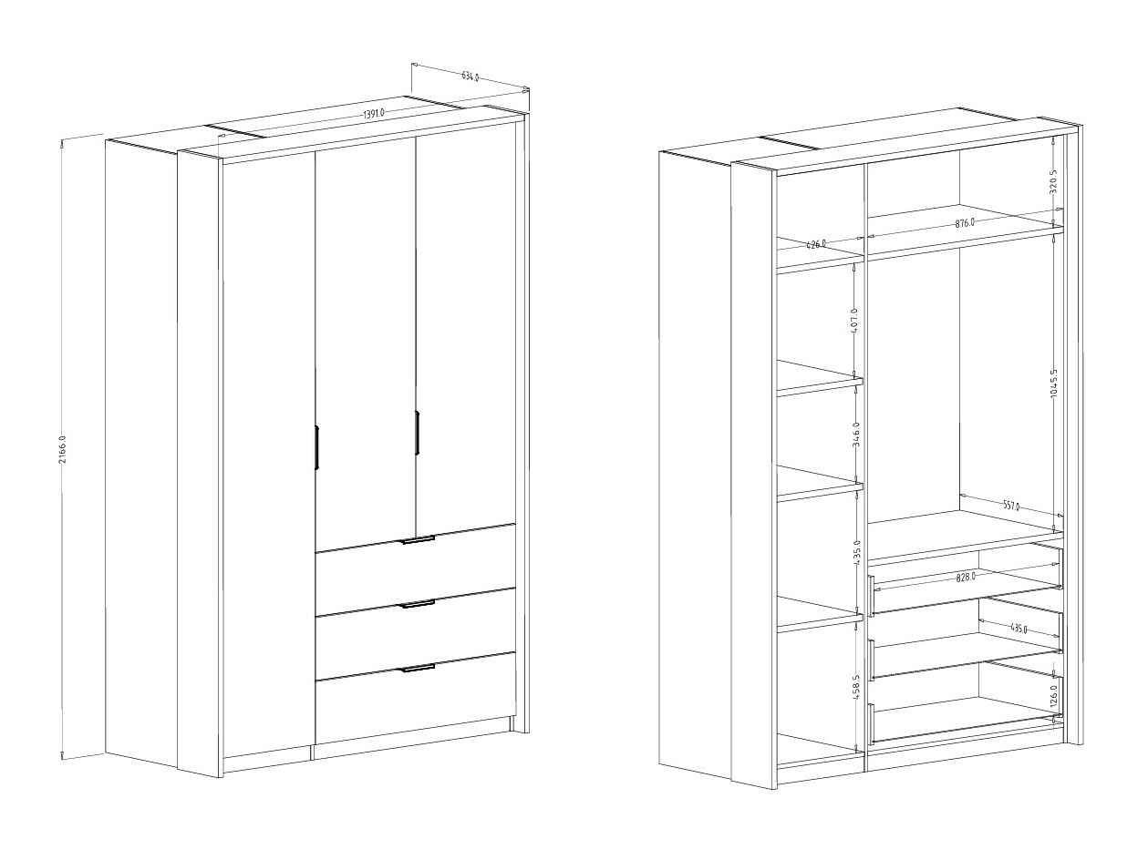 Riidekapp Austin 385
