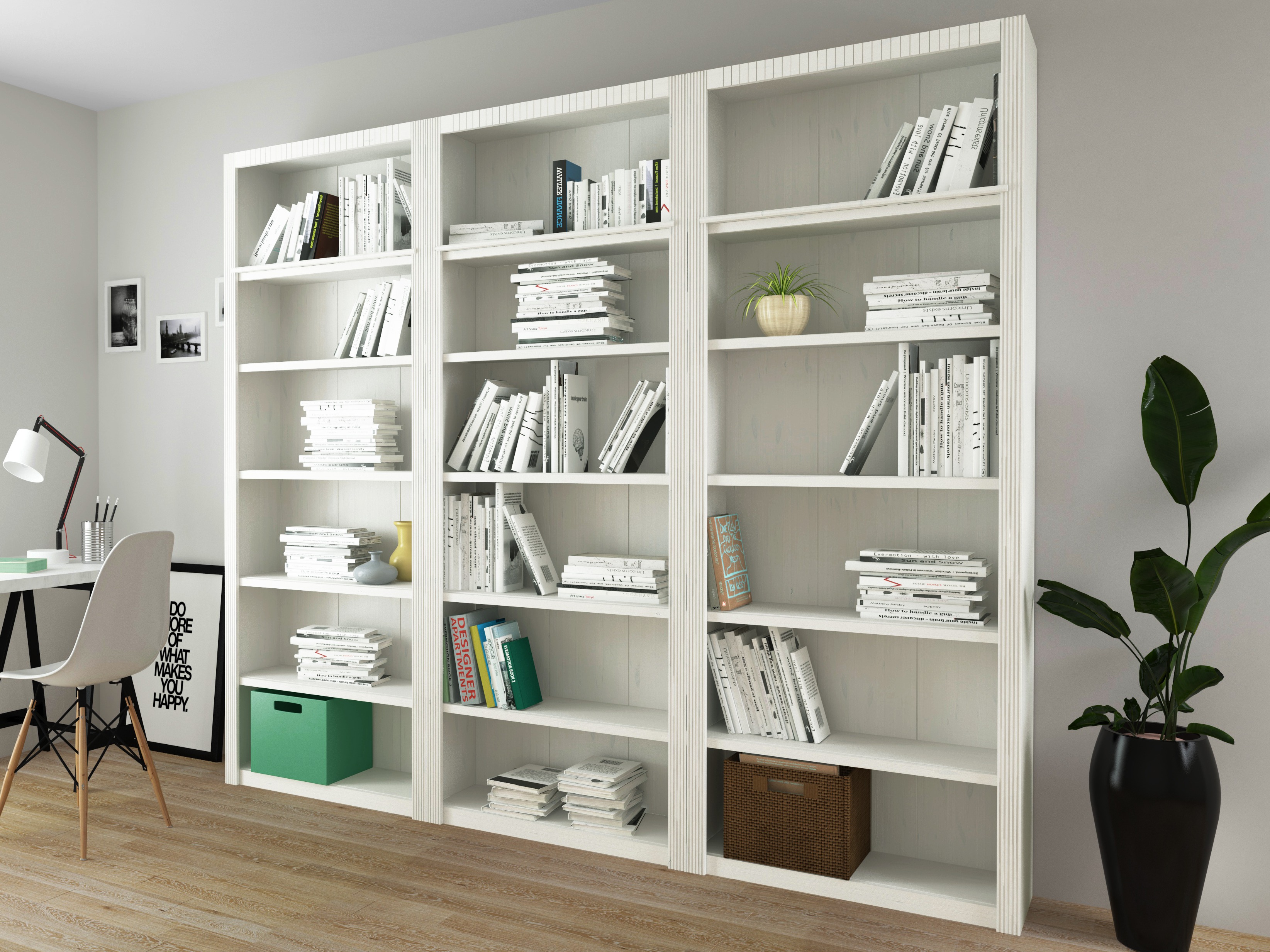 Riiulikomplekt Orlmara 106 (Valge)