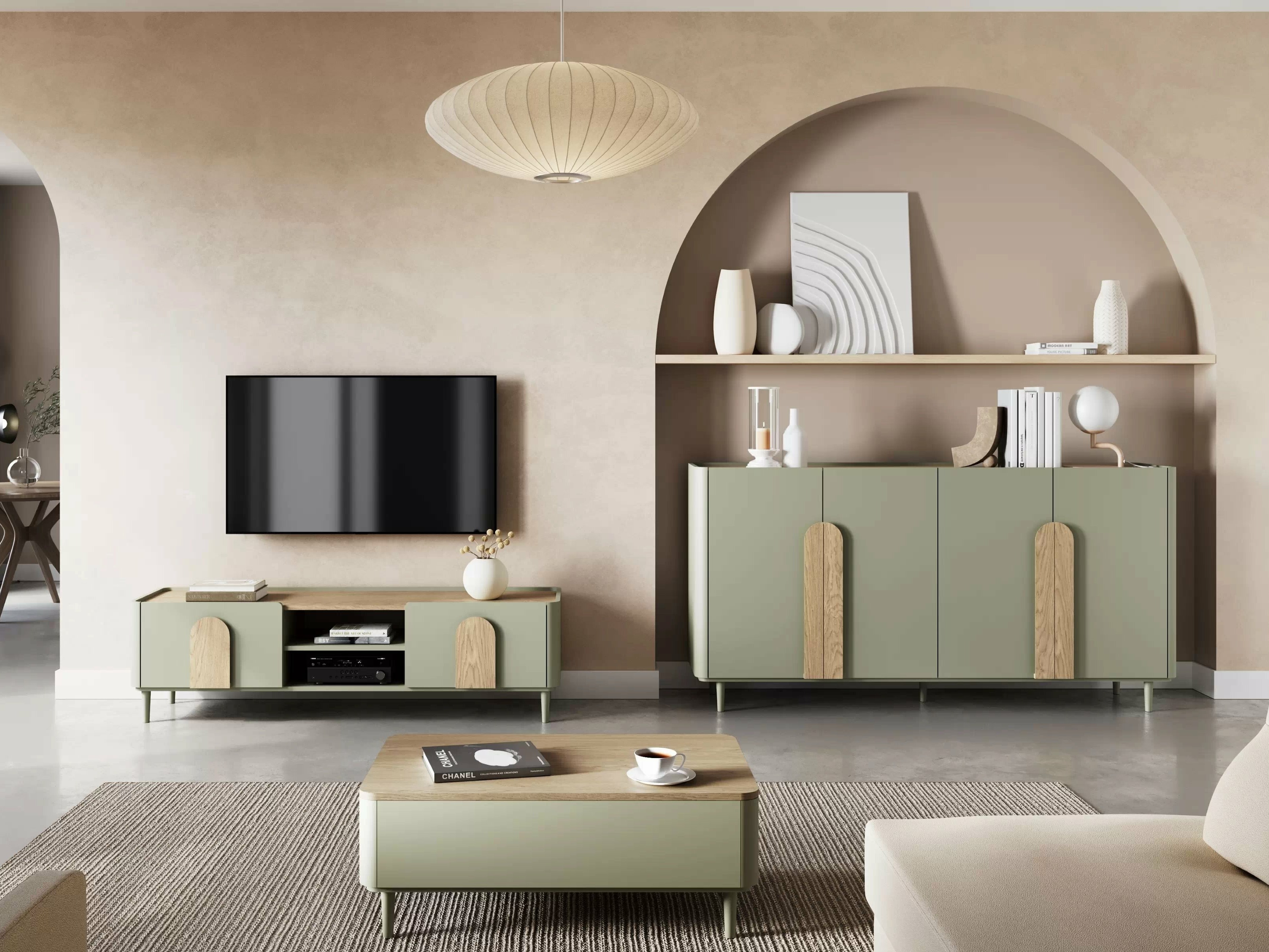 Elutoa komplekt Camavio 107 (Tolmune roheline + Tamm)