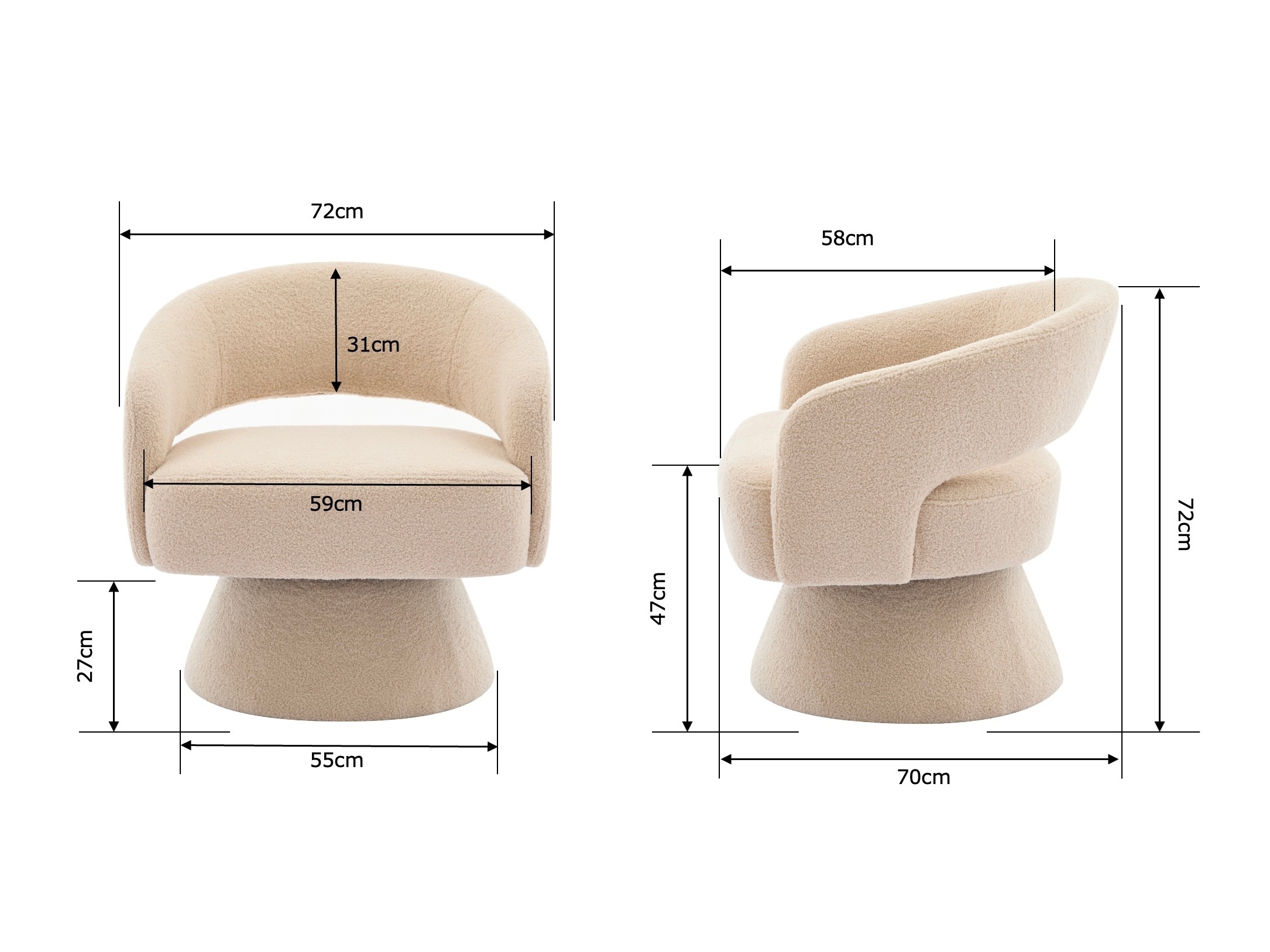 Tugitool Comfivo 475 (Beež)