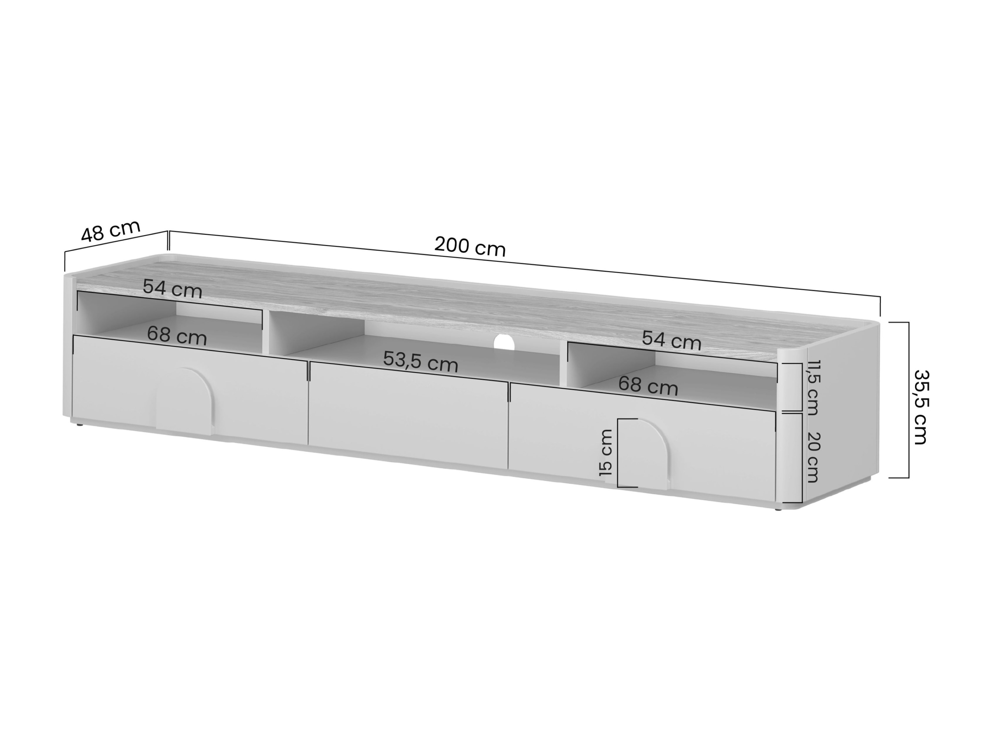 TV-alus Camavio 104 (Tolmune roheline + Tamm)