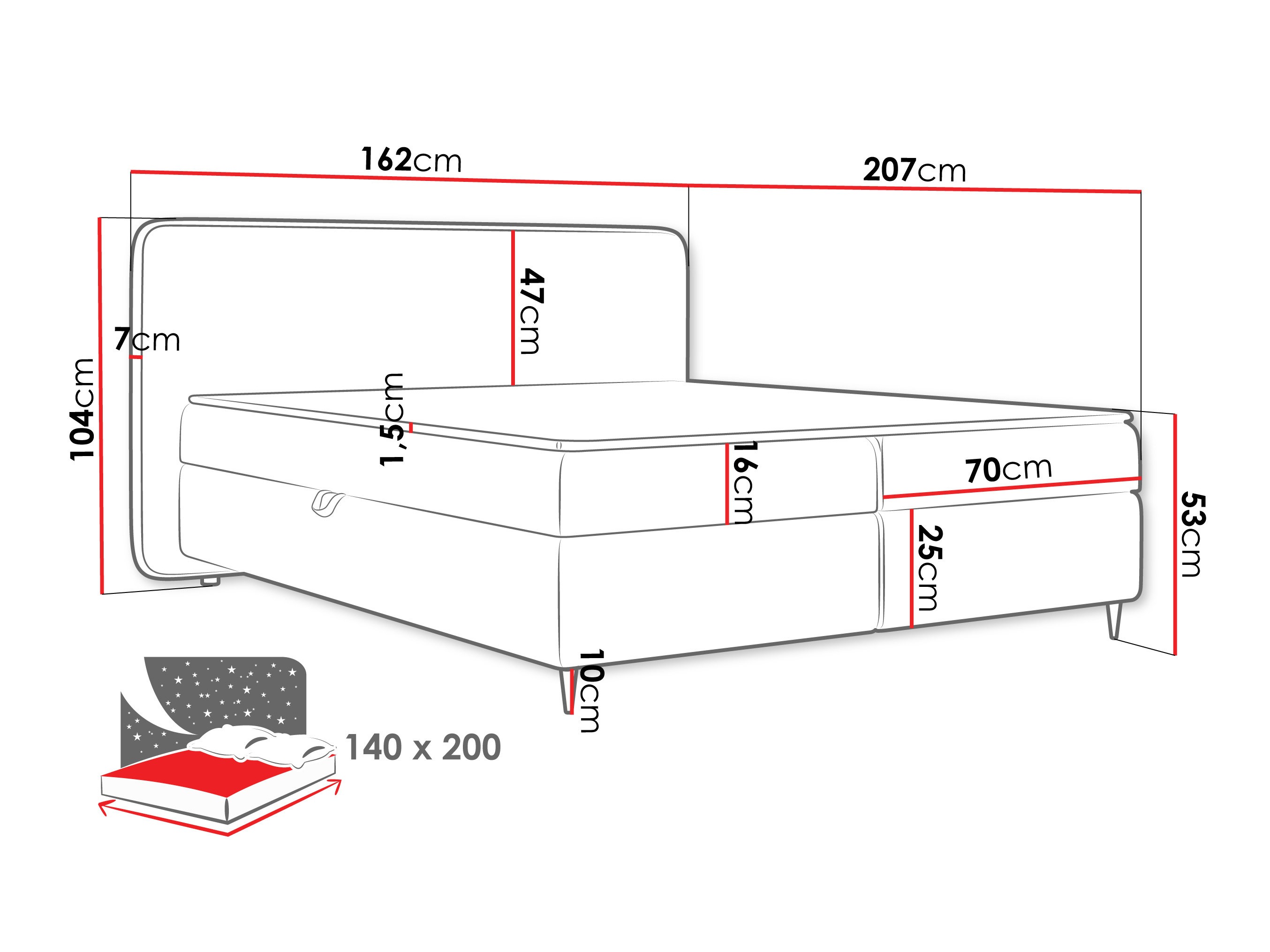 Kontinentaalvoodi Stonecrest 108 (Taro 01)