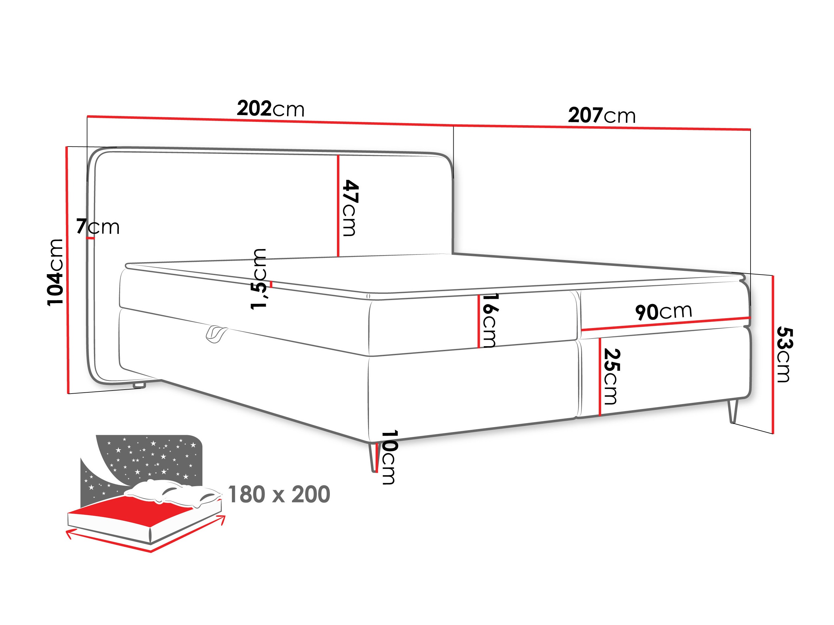 Kontinentaalvoodi Stonecrest 108 (Taro 01)
