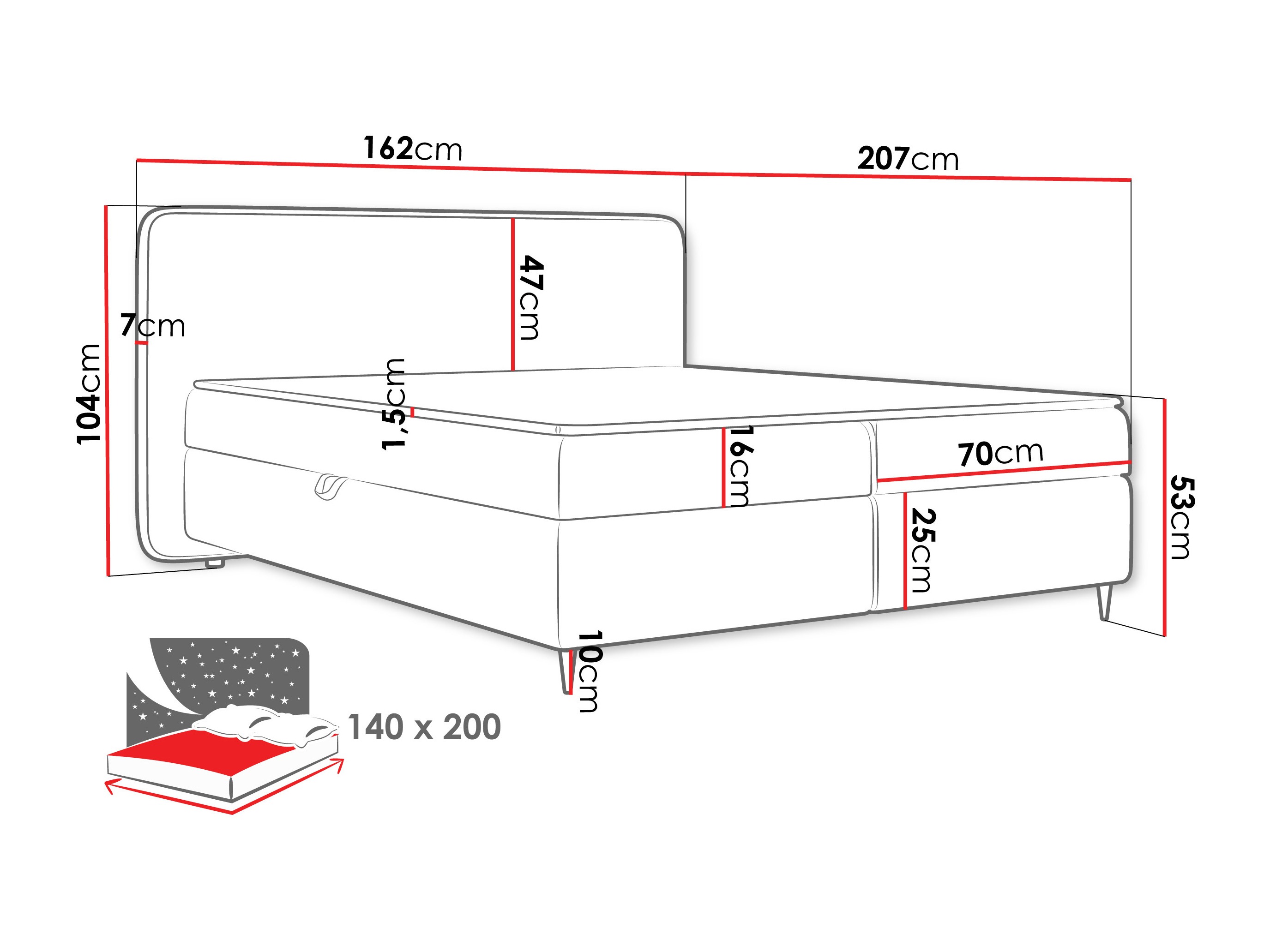 Kontinentaalvoodi Stonecrest 108 (Taro 11)