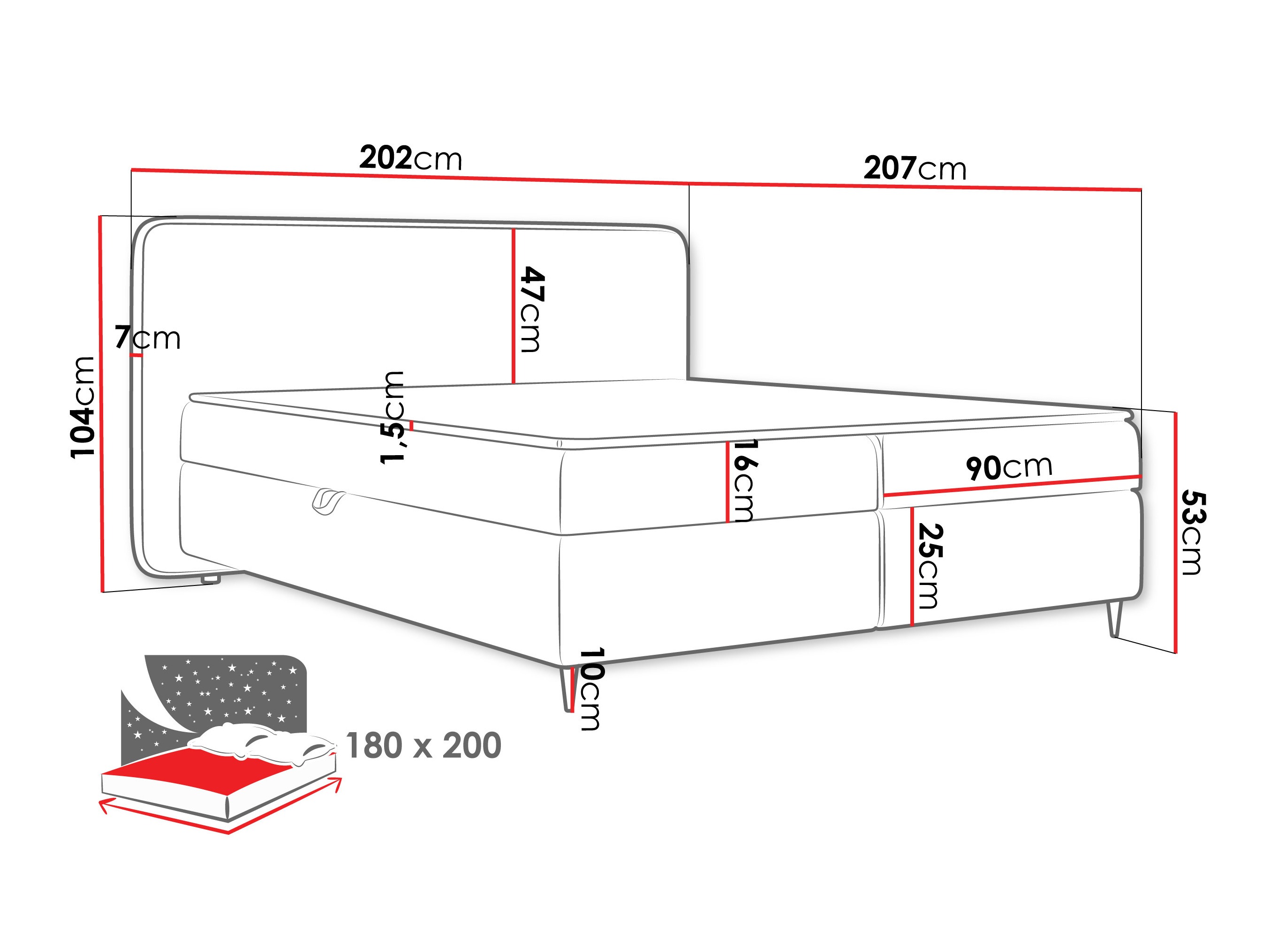 Kontinentaalvoodi Stonecrest 108 (Taro 11)
