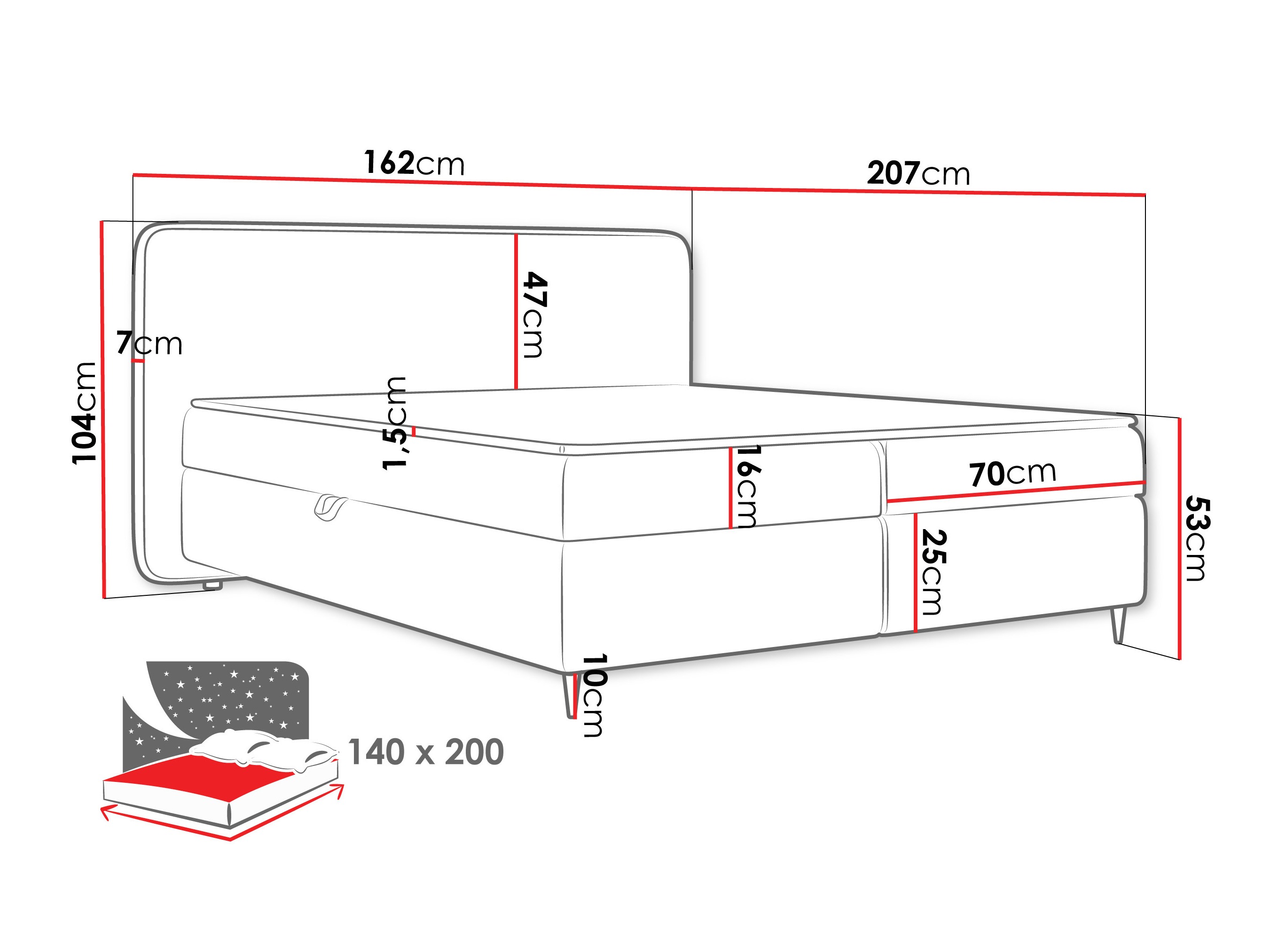 Kontinentaalvoodi Stonecrest 108 (Taro 33)