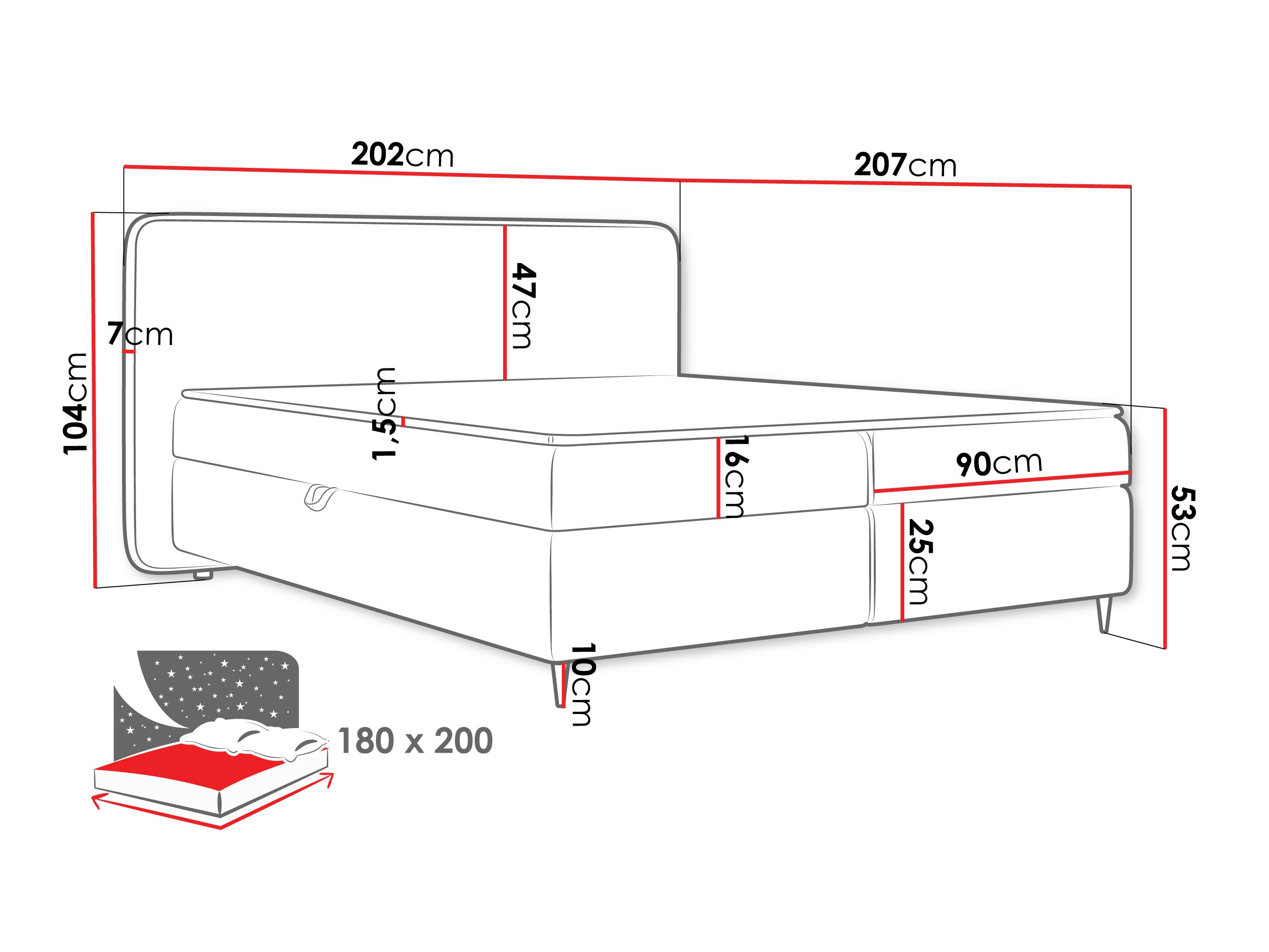 Kontinentaalvoodi Stonecrest 108 (Taro 33)