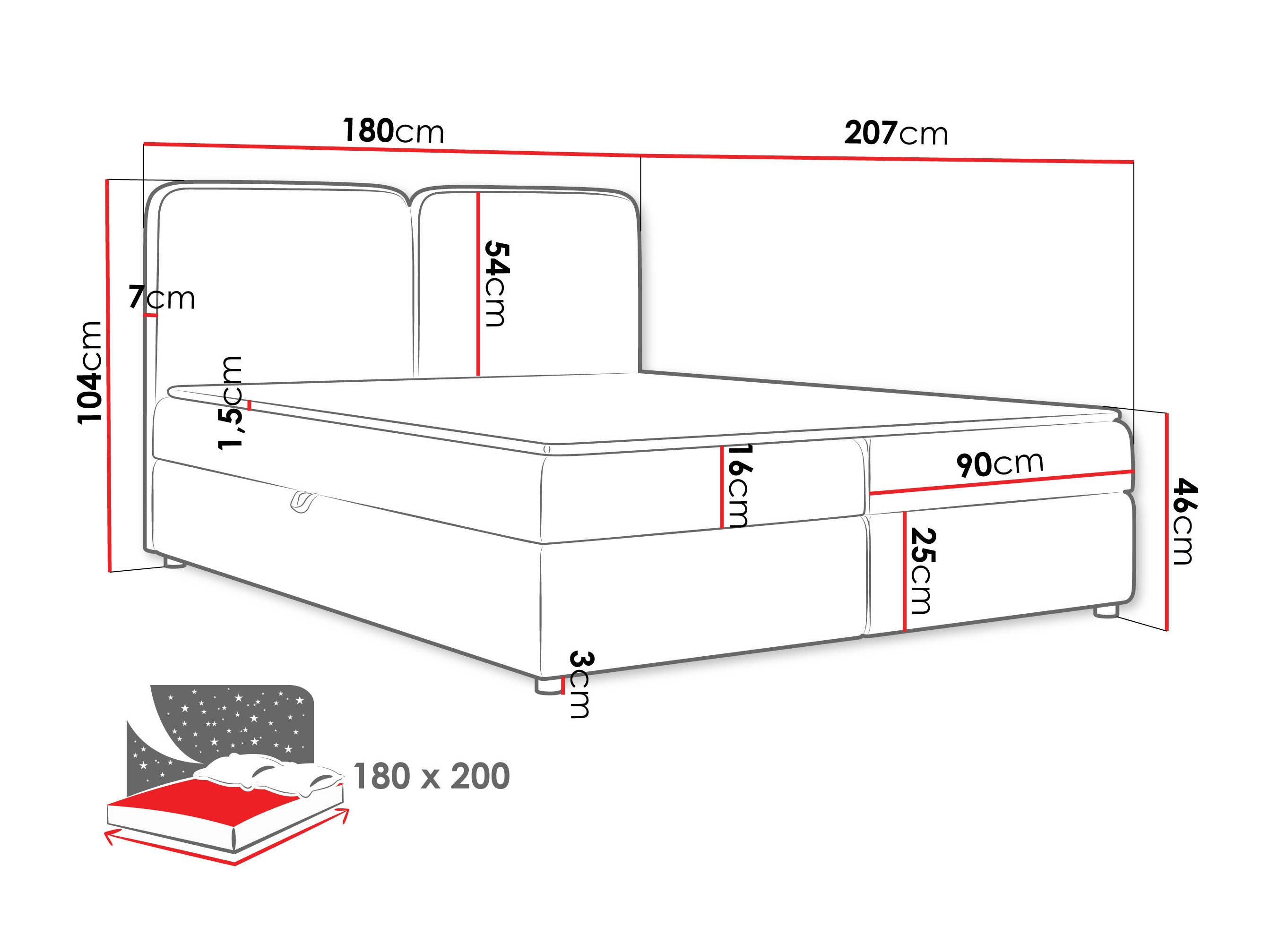 Kontinentaalvoodi Stonecrest 109 (Taro 01)