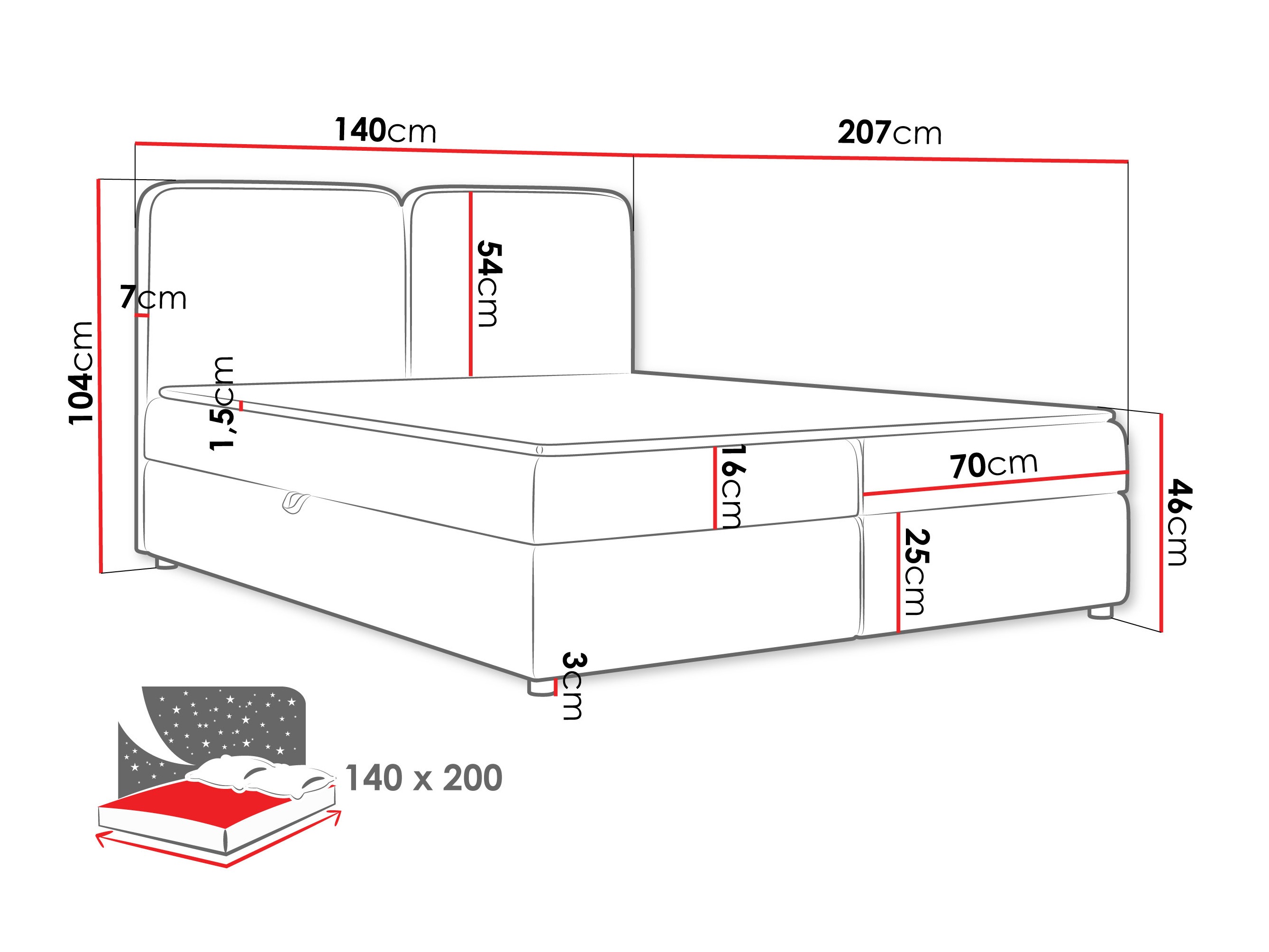 Kontinentaalvoodi Stonecrest 109 (Taro 01)