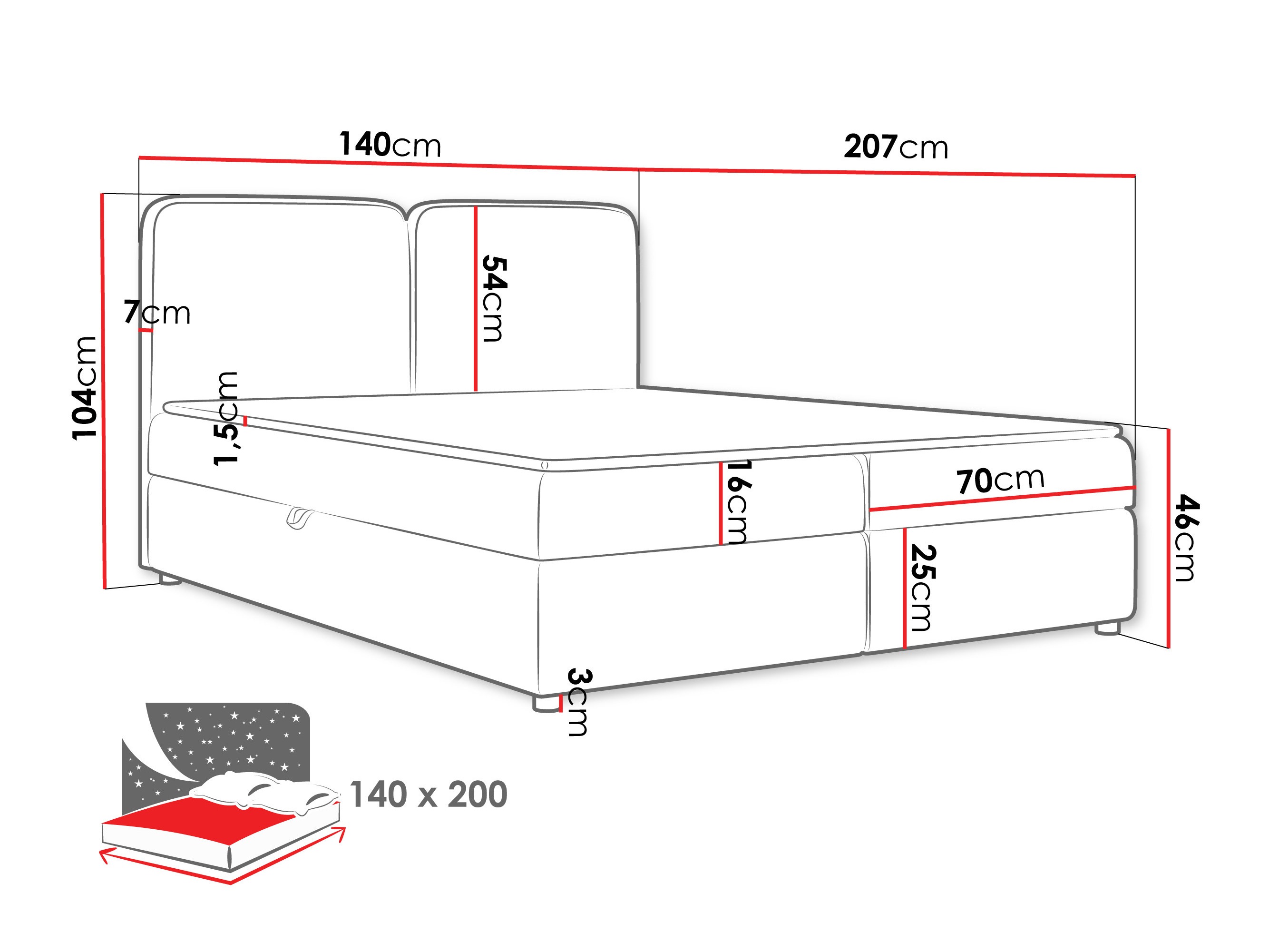 Kontinentaalvoodi Stonecrest 109 (Taro 33)