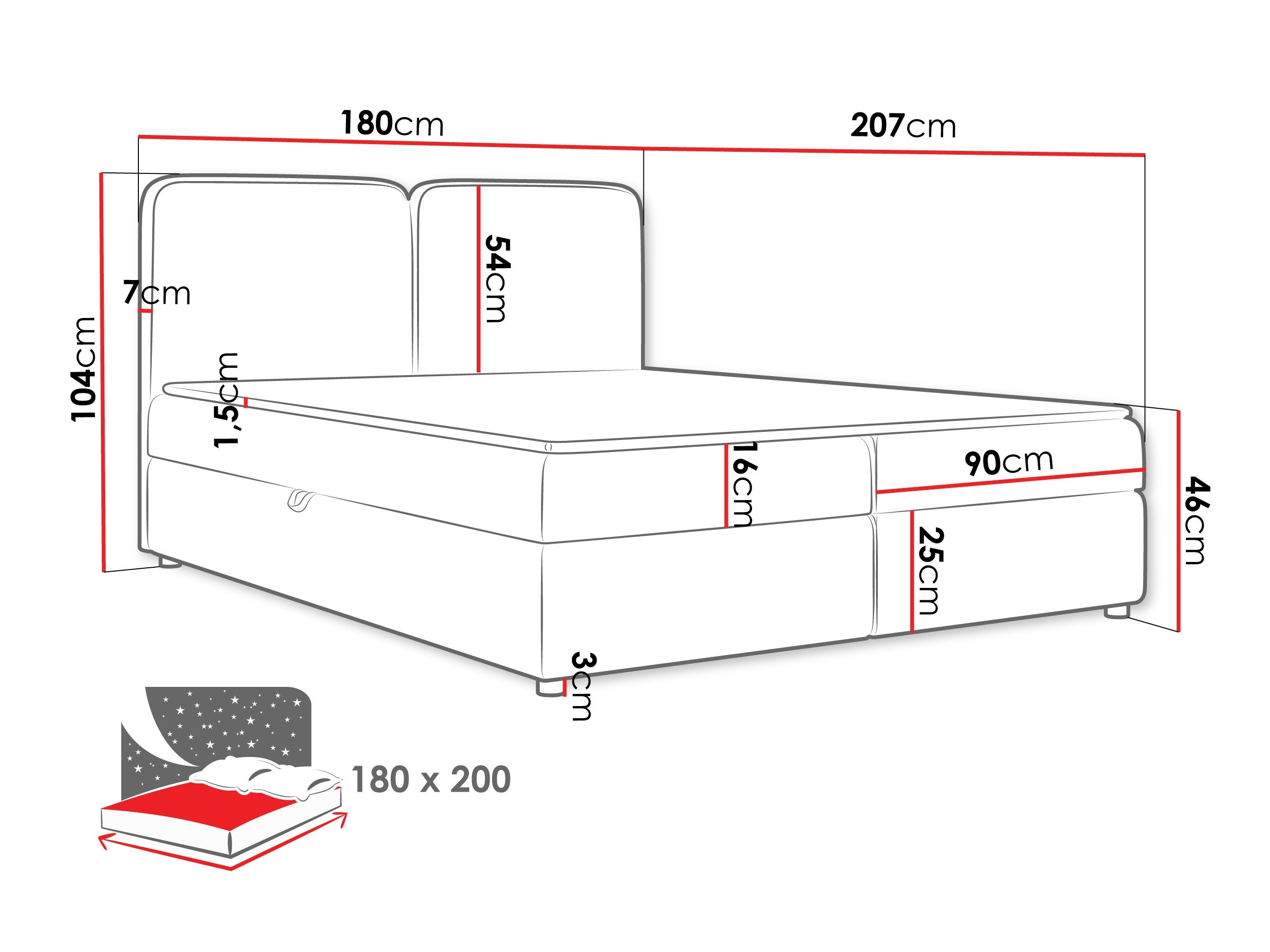 Kontinentaalvoodi Stonecrest 109 (Taro 33)