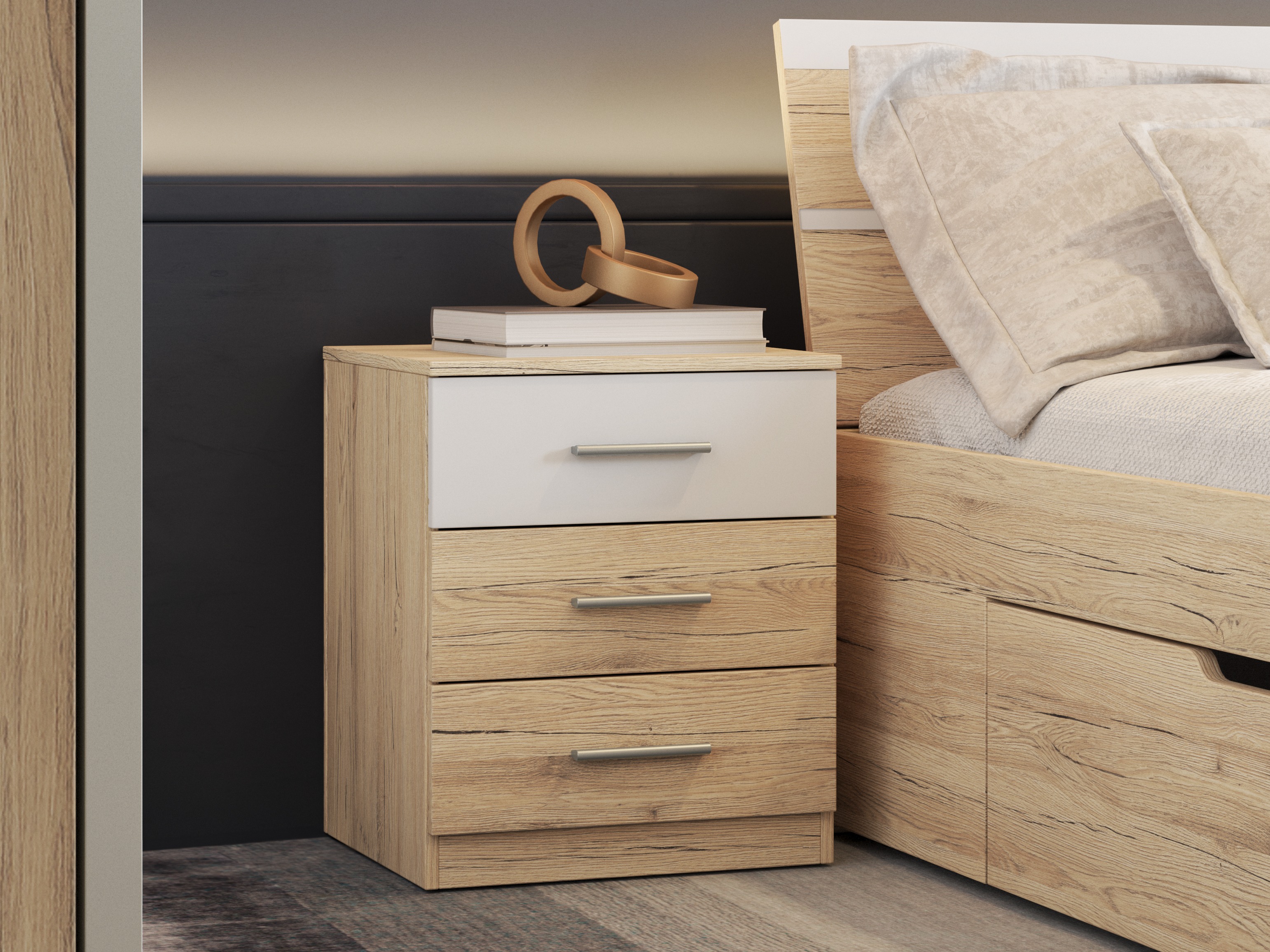 Öökapp Melvele 100 (San remo tamm + Valge)