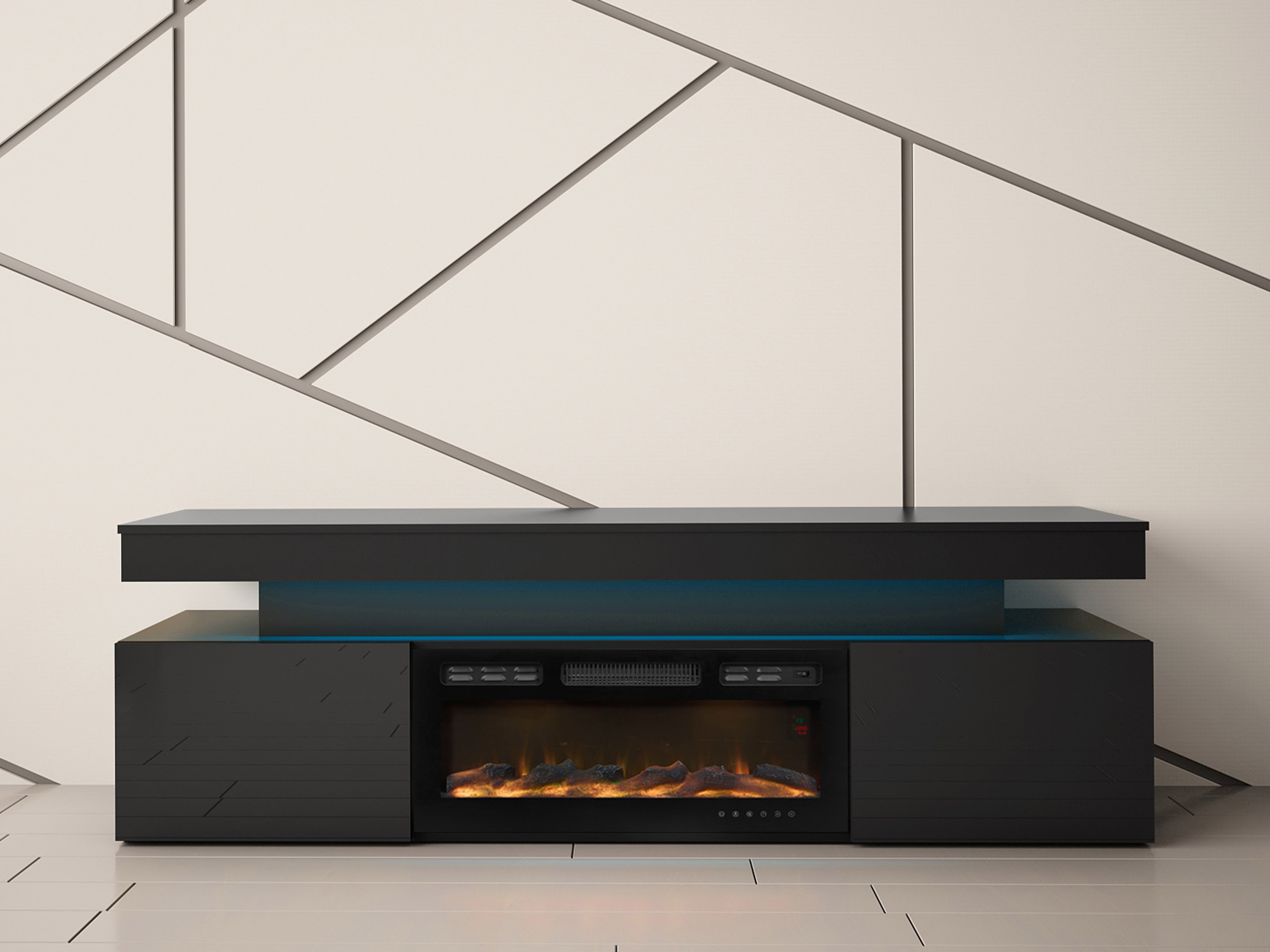 TV-alus Monfero 104 (Must + Läikiv must)