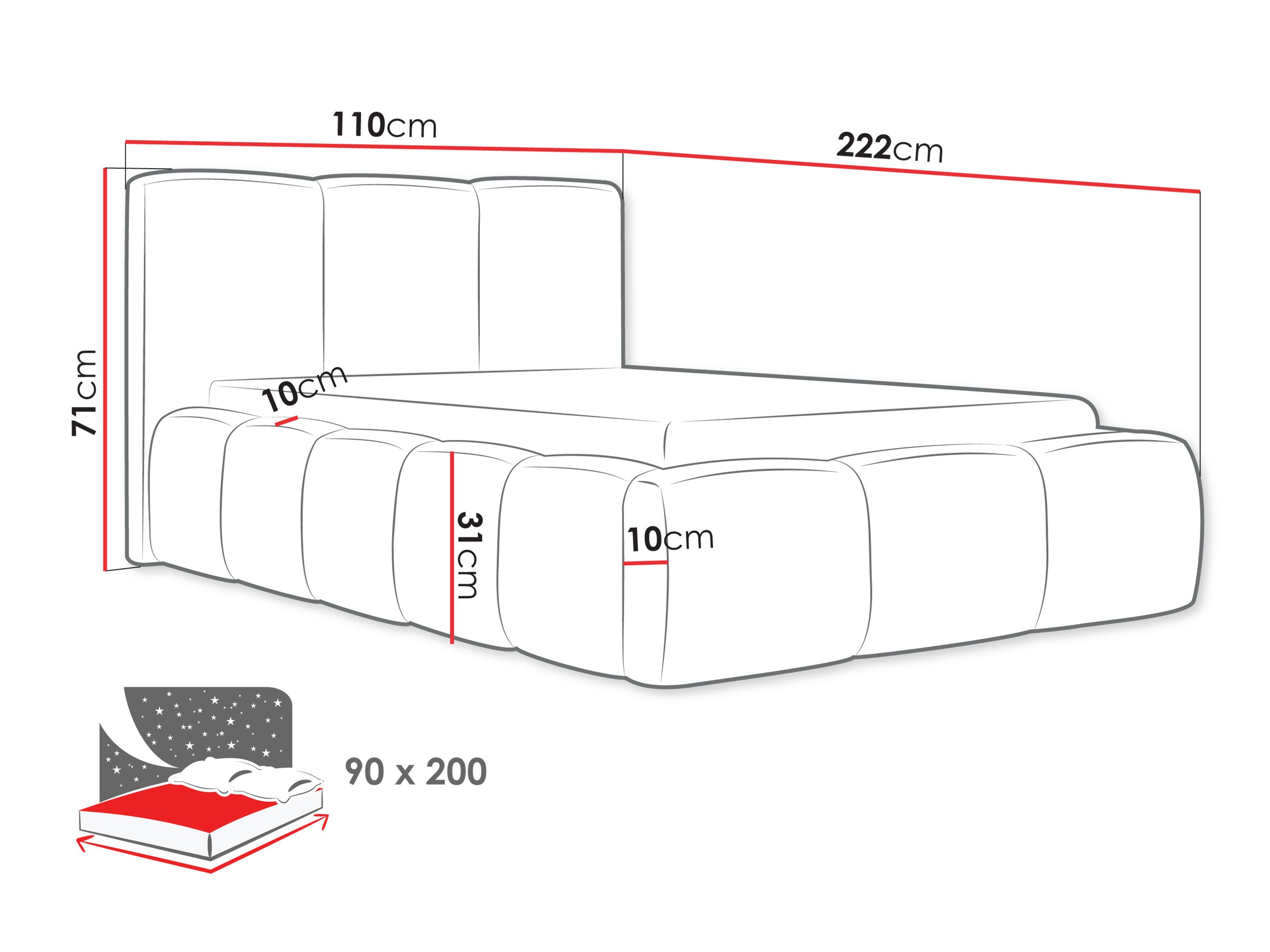 Voodi TrendyNest 118 (Abriamo 08)