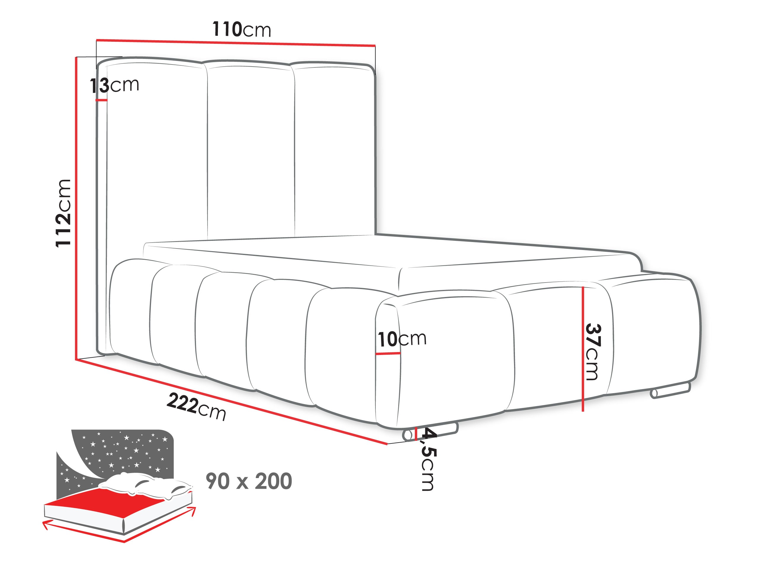 Voodi TrendyNest Alceus II (Abriamo 09)