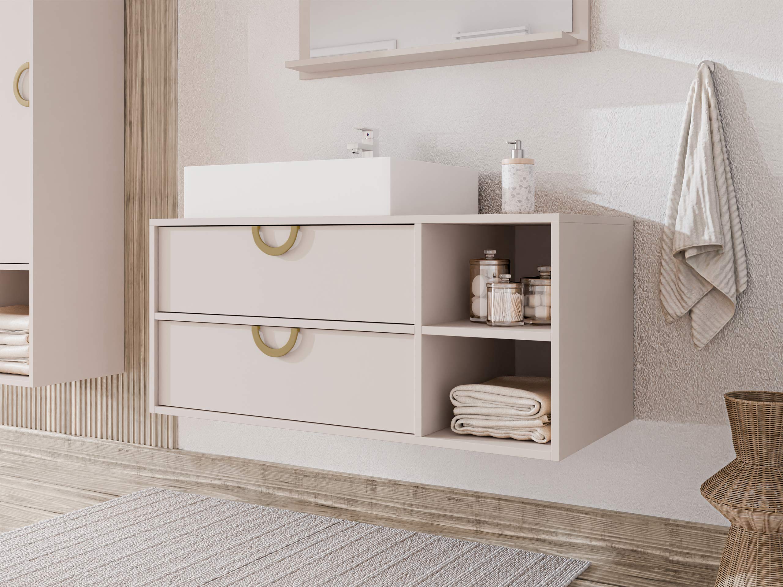 Vannitoa põrandakapp kraanikausile Sodalis (Kašmiir)