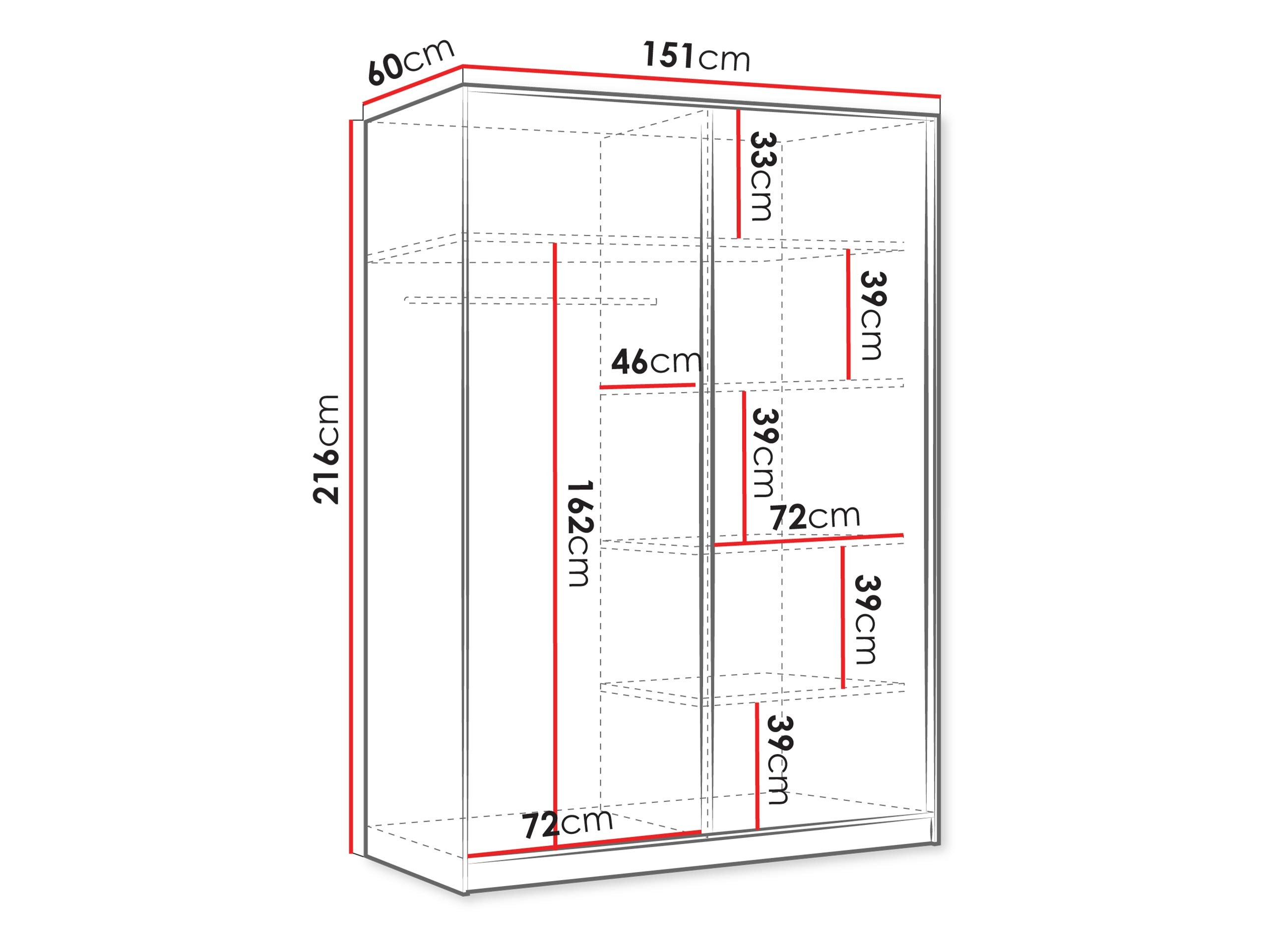 Riidekapp Comfivo Larmire 124 (Beež)