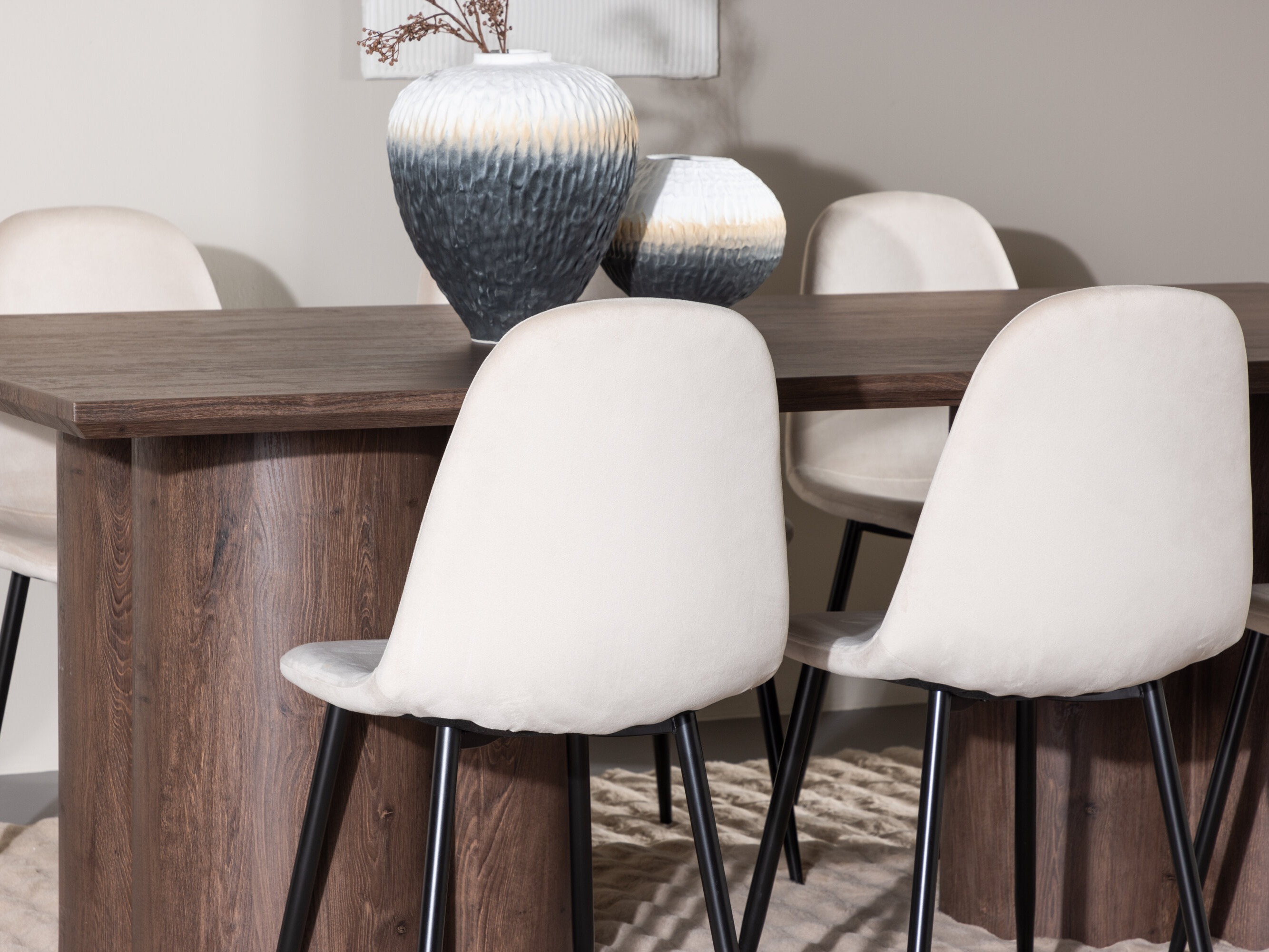 Söögitoakomplekt Dallas 4959 (Beež + Must)