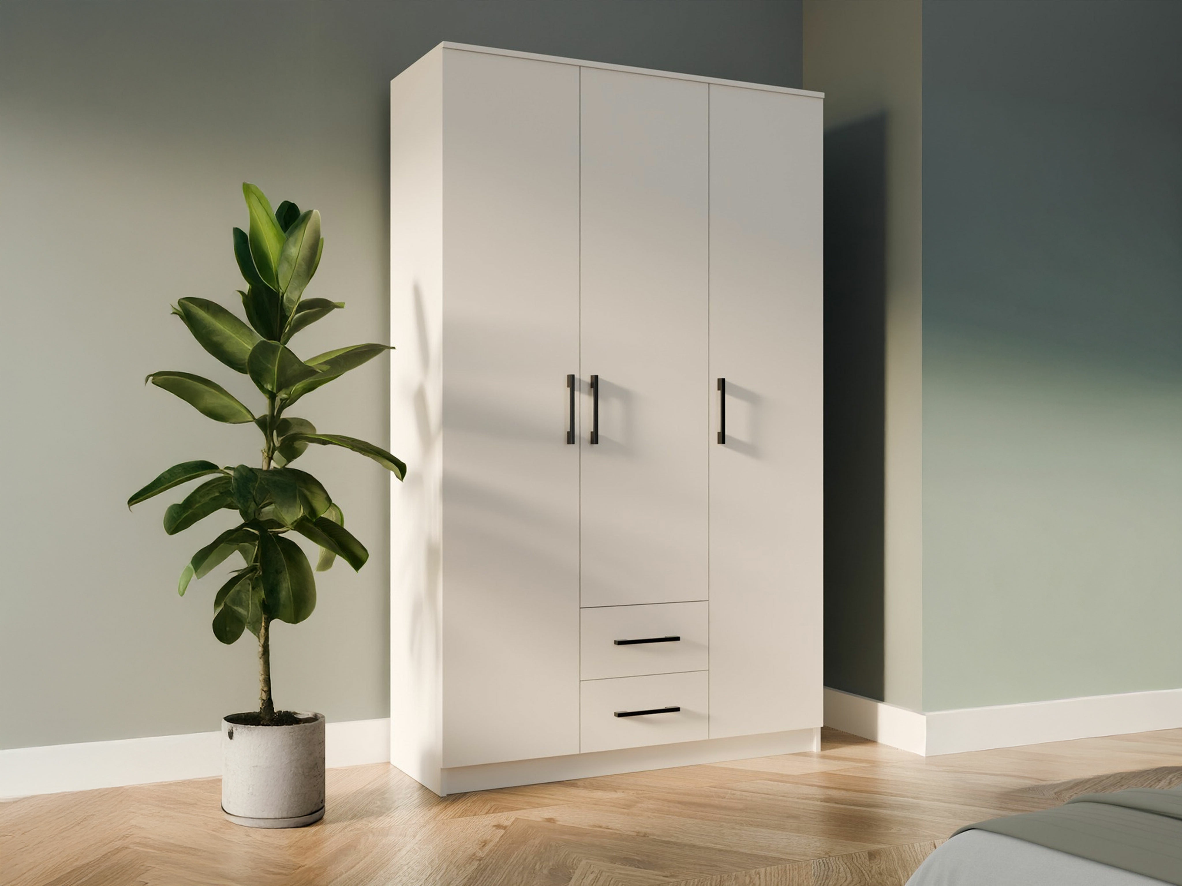 Riidekapp Mandeville 116 (Valge)