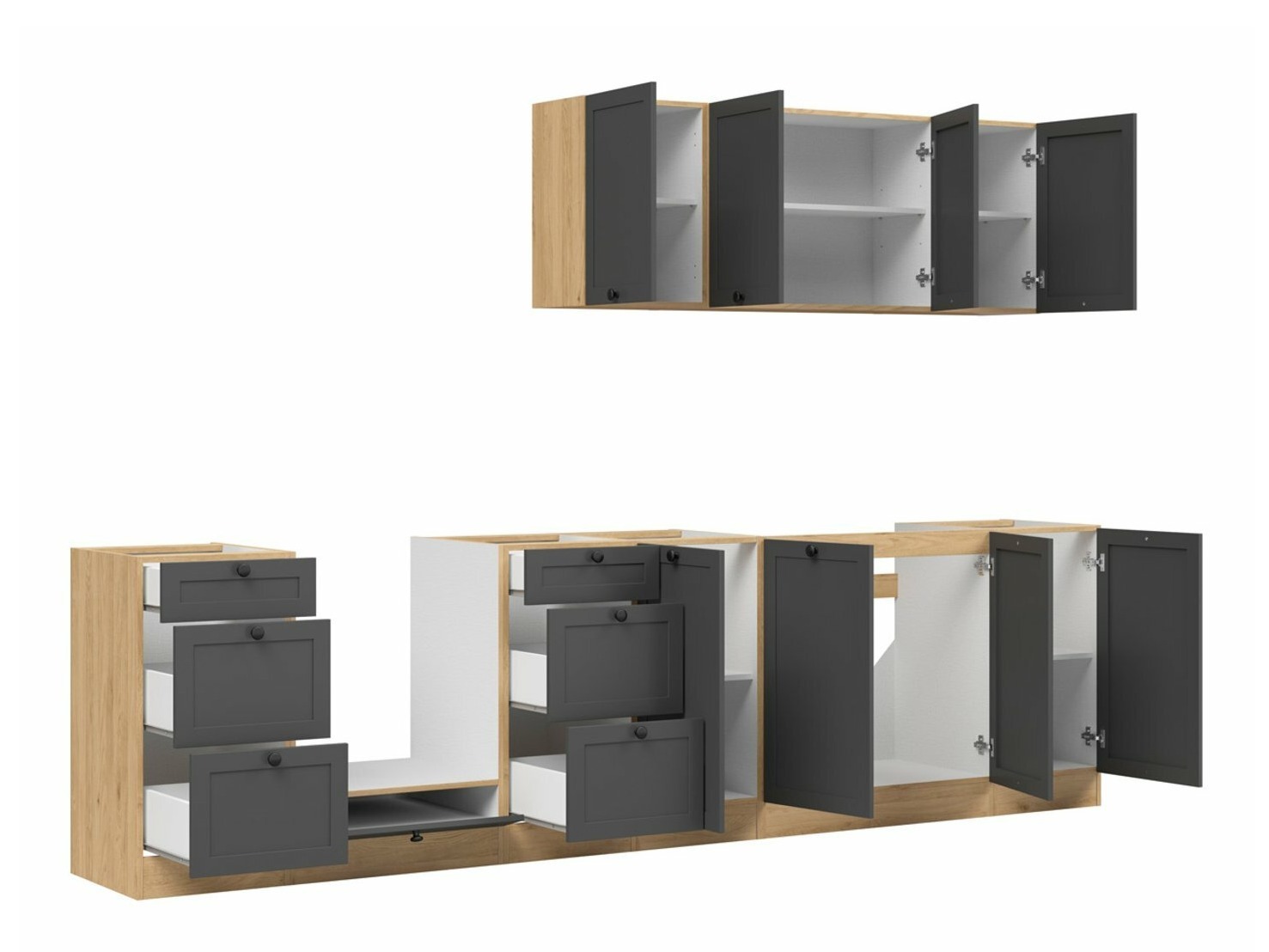 Moodul köögikomplekt Classic Grey Oak 119