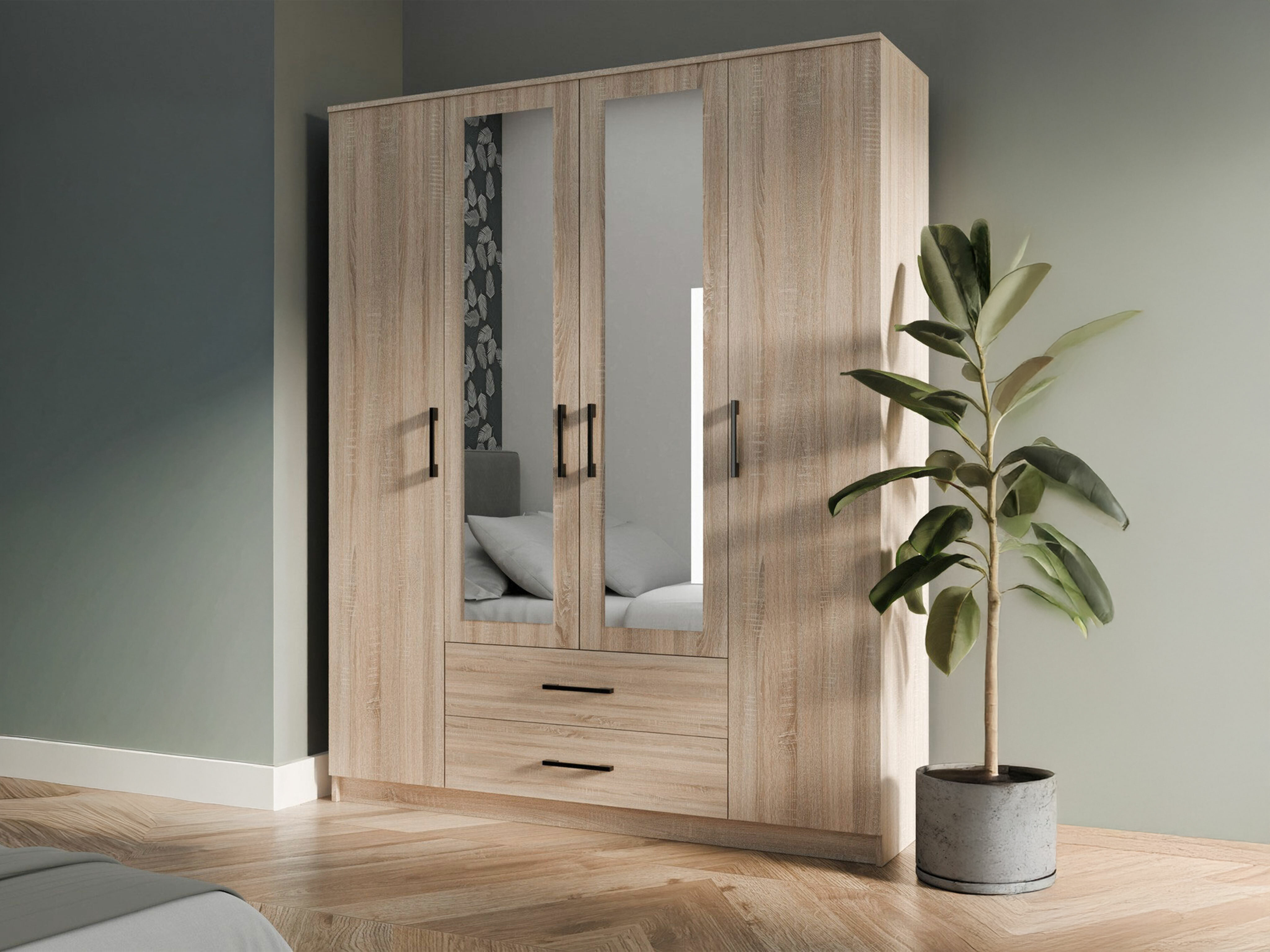 Riidekapp Mandeville 117 (Sonoma tamm)