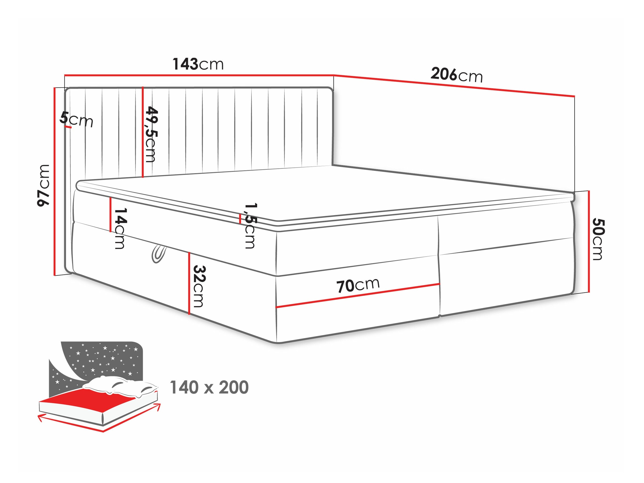 Kontinentaalvoodi Comfivo 481 (Manila 16)