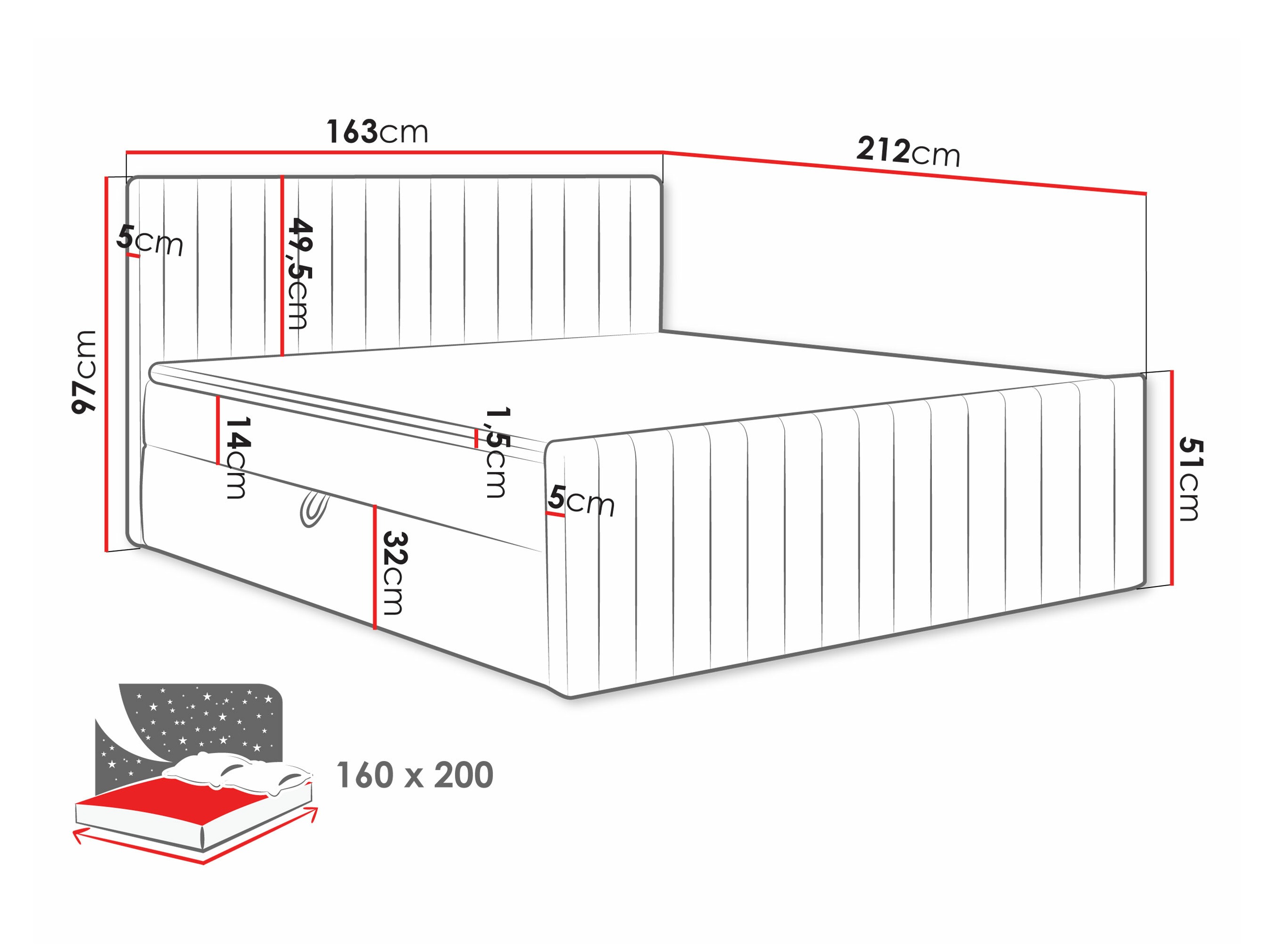 Kontinentaalvoodi Comfivo Apis II (Manila 02)