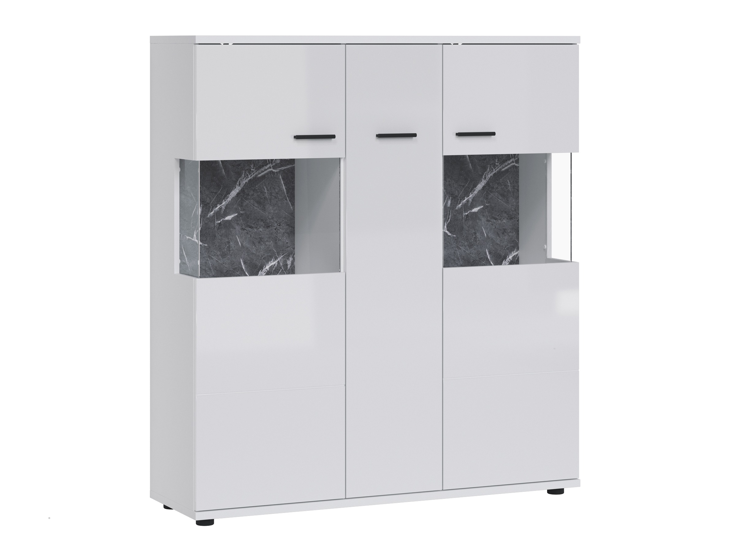 Riiul Ontario 169 (Läikiv valge + Valge)