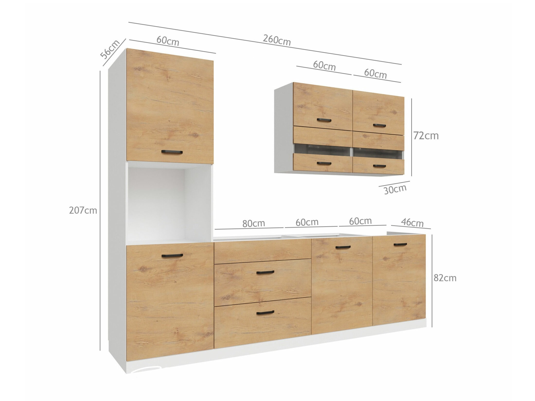 Moodul köögikomplekt Amper Lancelot 171