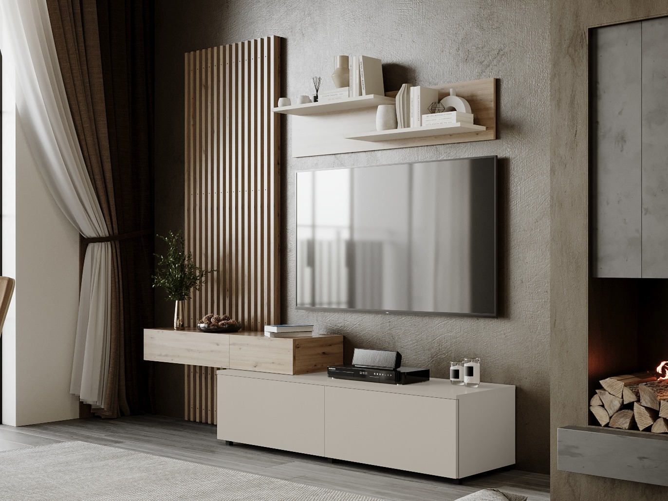 Elutoa komplekt Houston 2086 (Artisan tamm + Kašmiir)