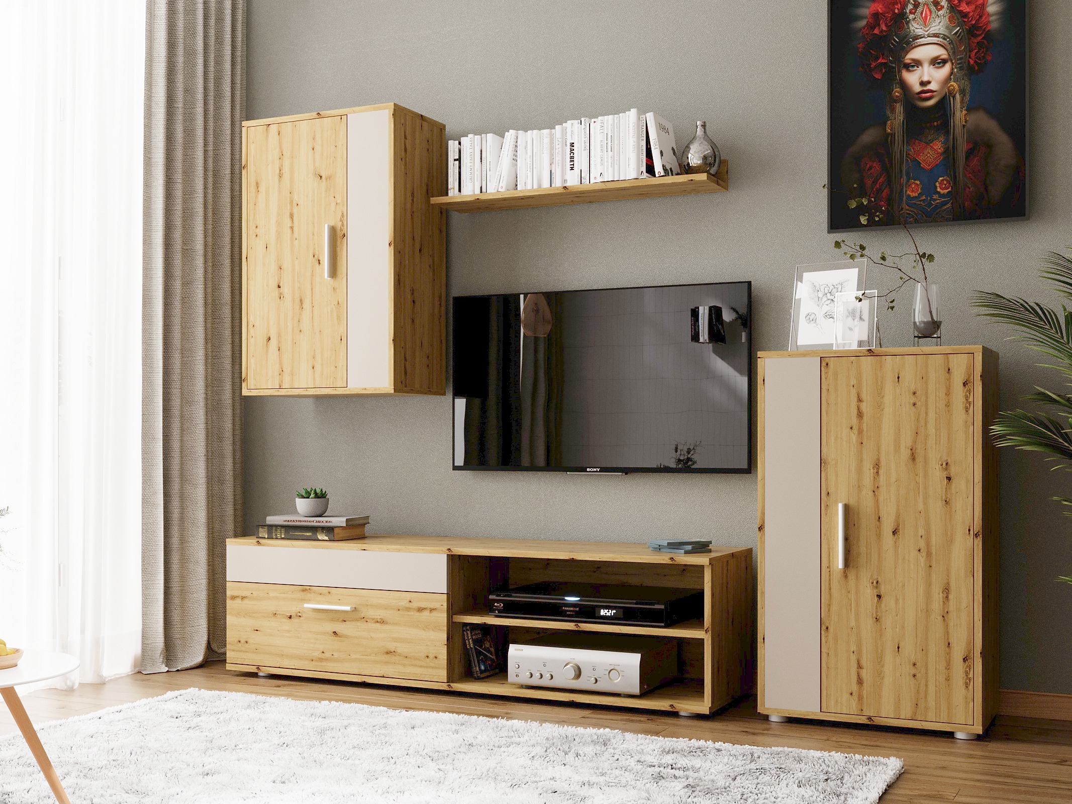 Elutoa komplekt Houston 2087 (Artisan tamm + Kašmiir)