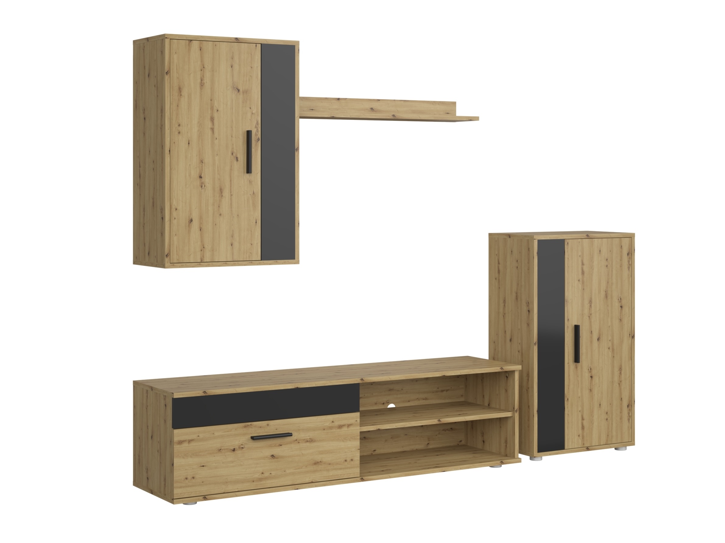 Elutoa komplekt Houston 2087 (Must + Artisan tamm)