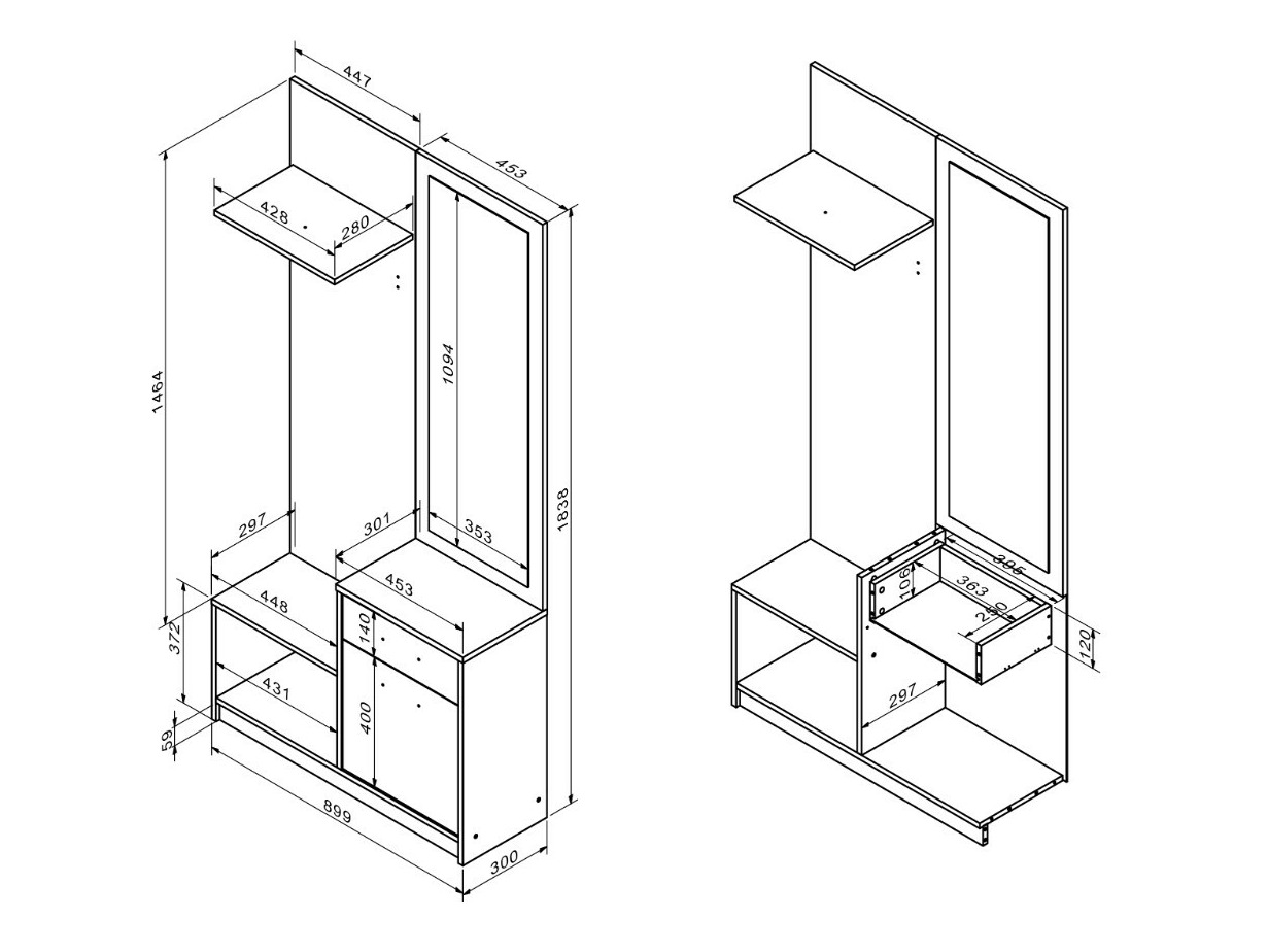 Esikukomplekt Houston 2084 (Artisan tamm + Kašmiir)