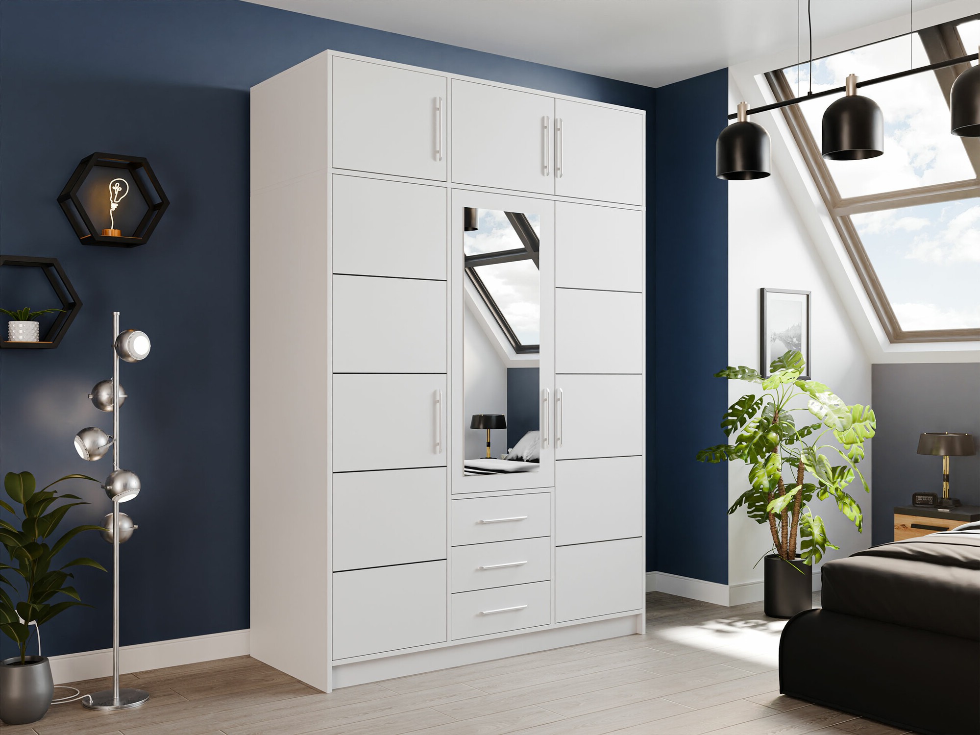 Riidekapp Dortivu 153 (Valge)