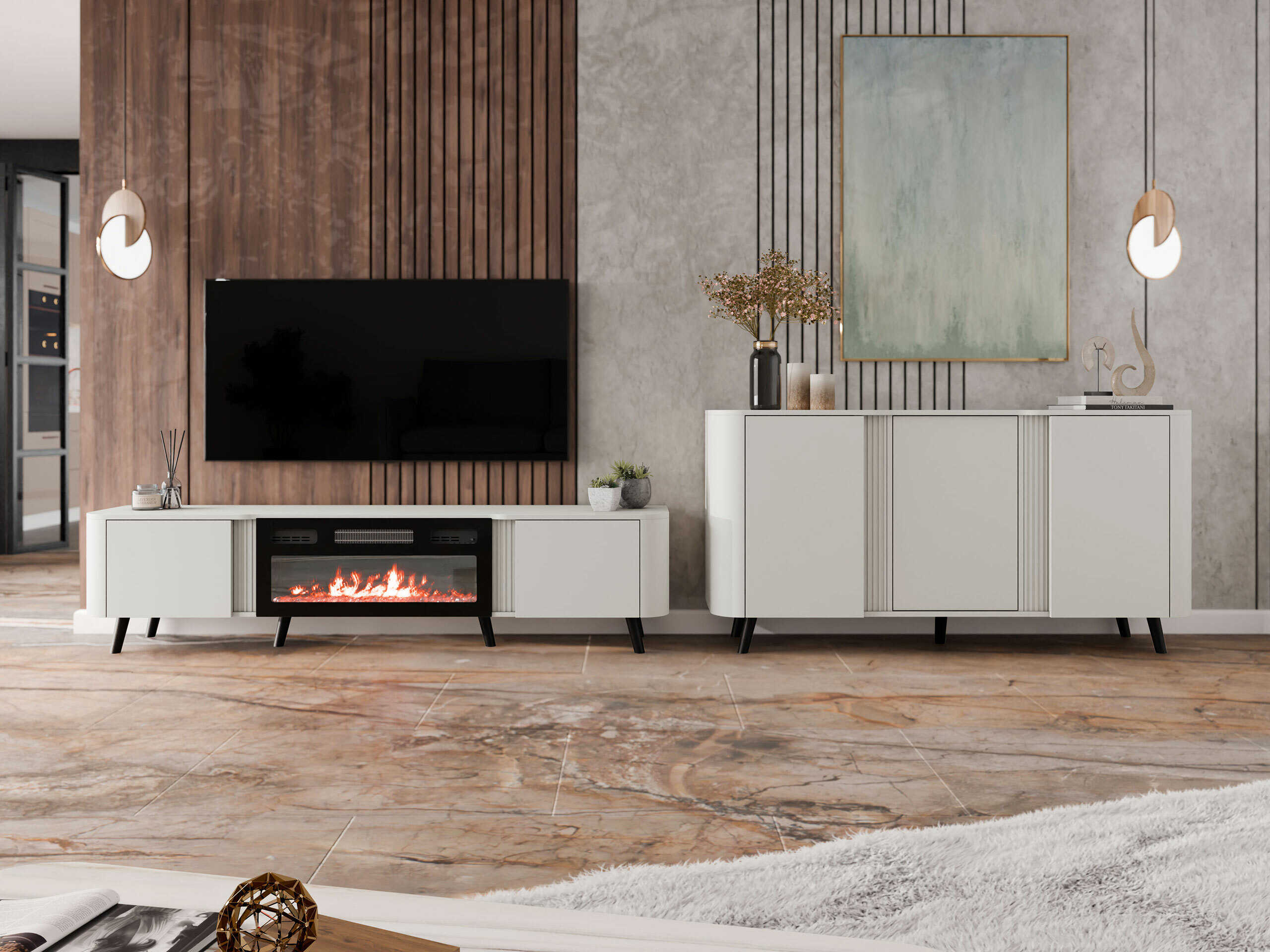 Elutoa komplekt Charlotte 204 (Kašmiir + Must)