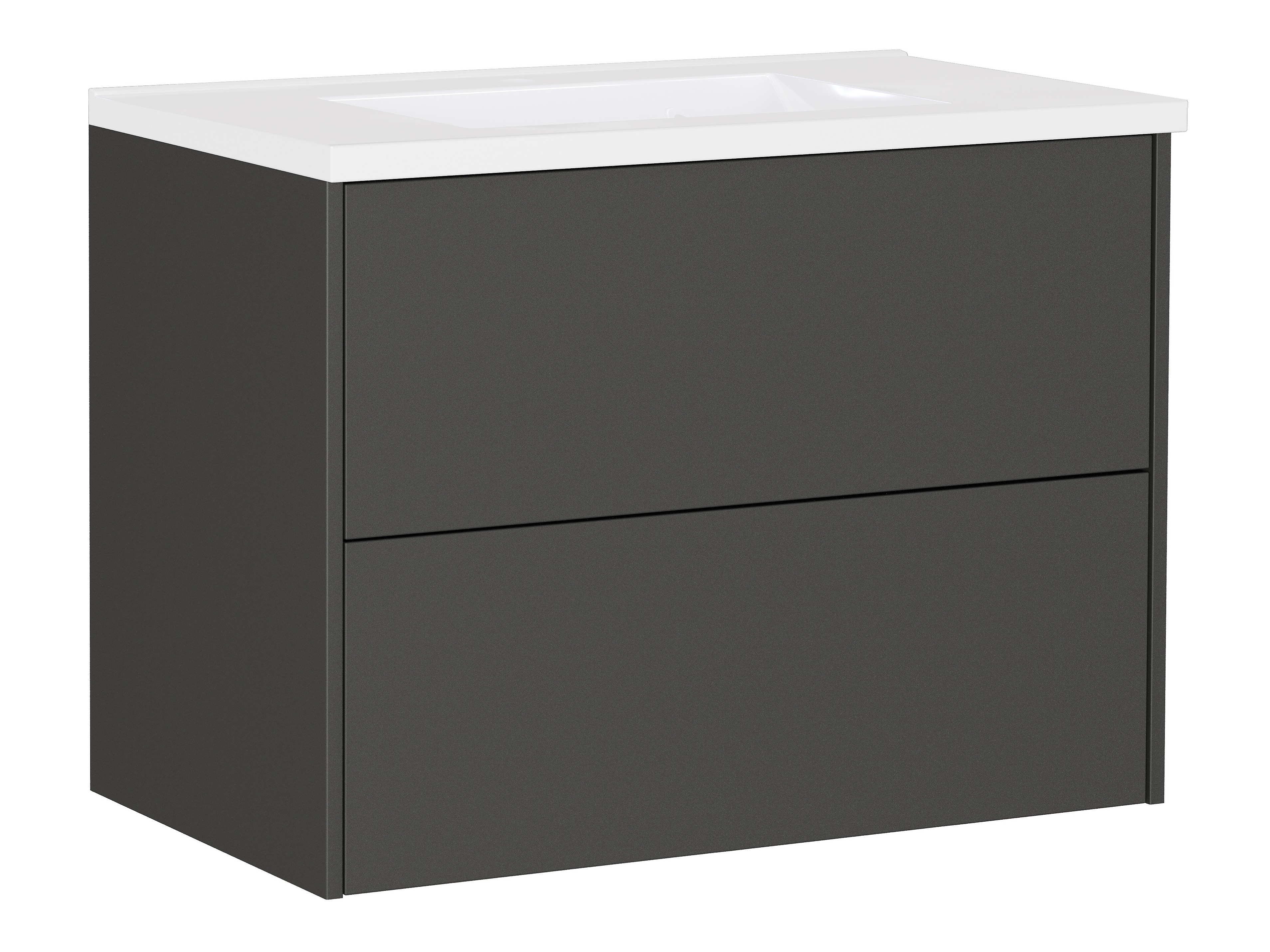 Vannitoa põrandakapp kraanikausile Sacramento 523 (Grafiit)