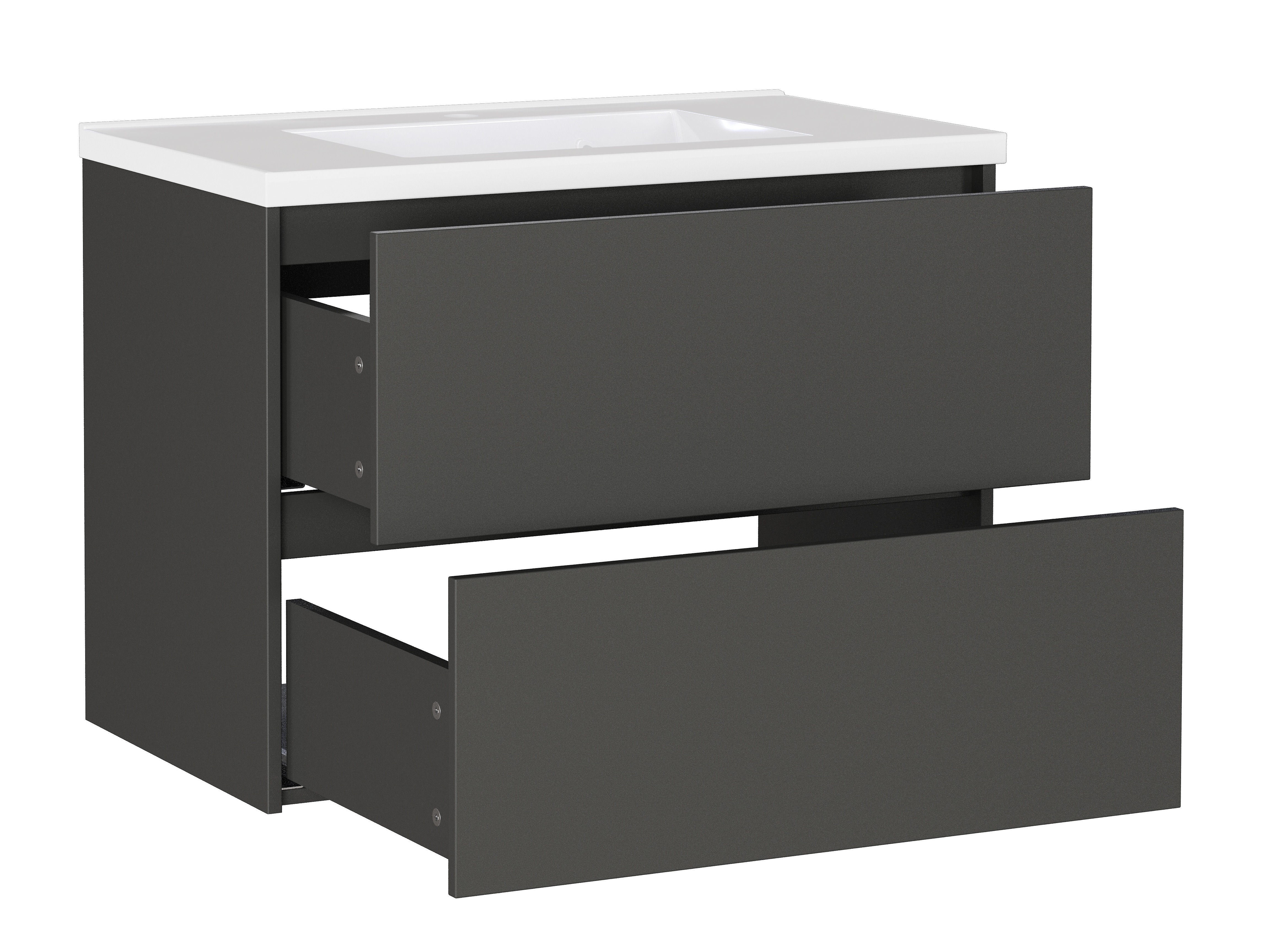 Vannitoa põrandakapp kraanikausile Sacramento 523 (Grafiit)