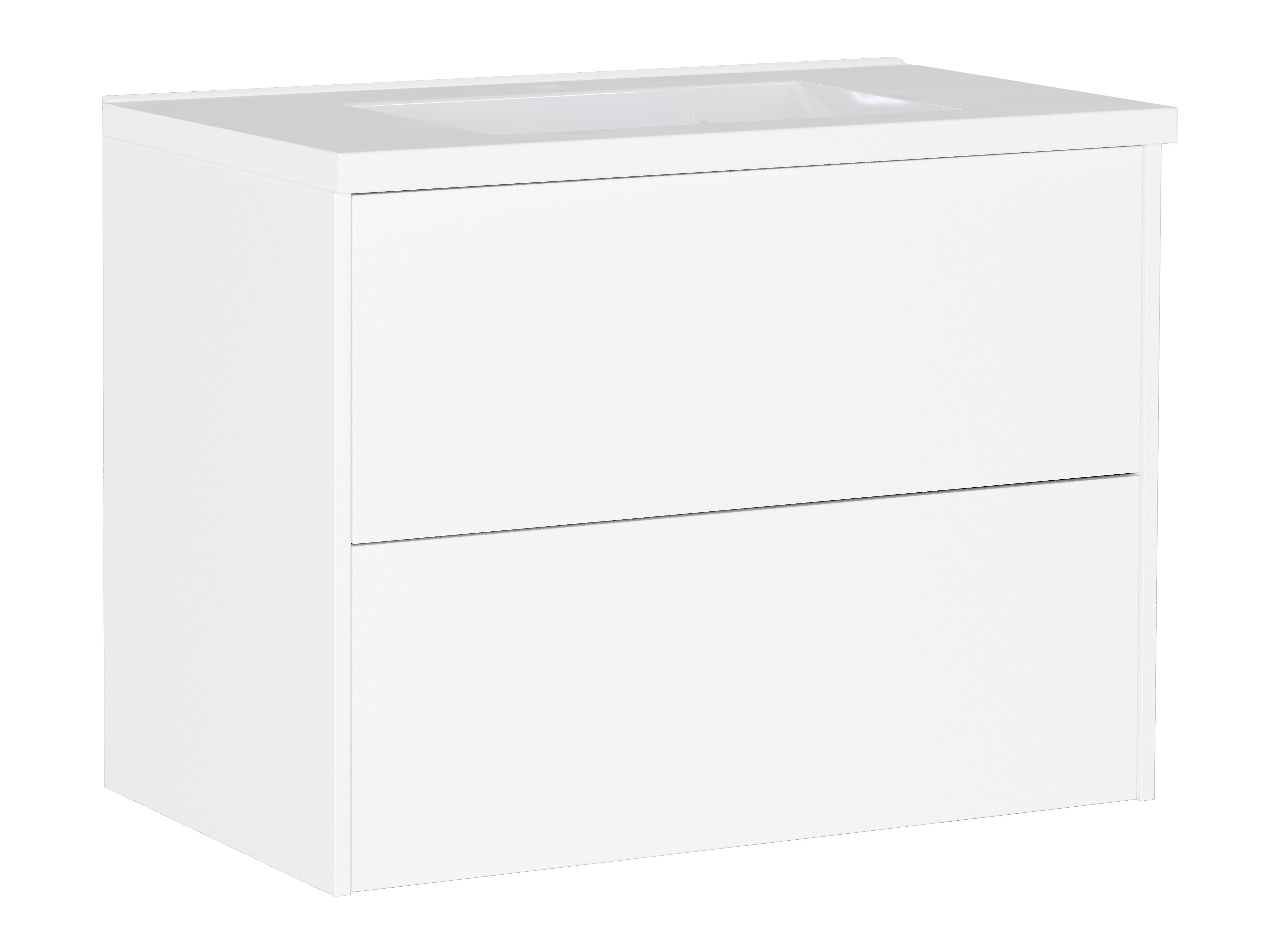 Vannitoa põrandakapp kraanikausile Sacramento 523 (Valge)