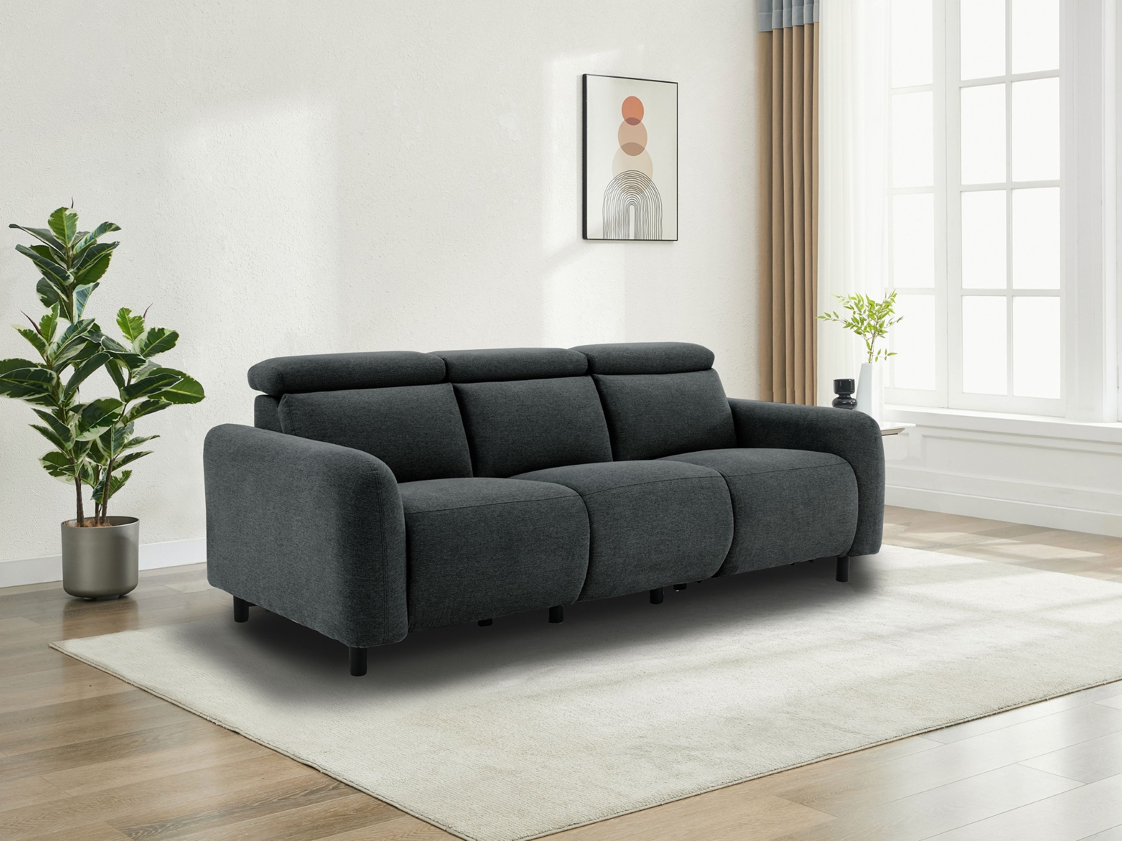 Diivan recliner Denton 1511 (Antratsiit)