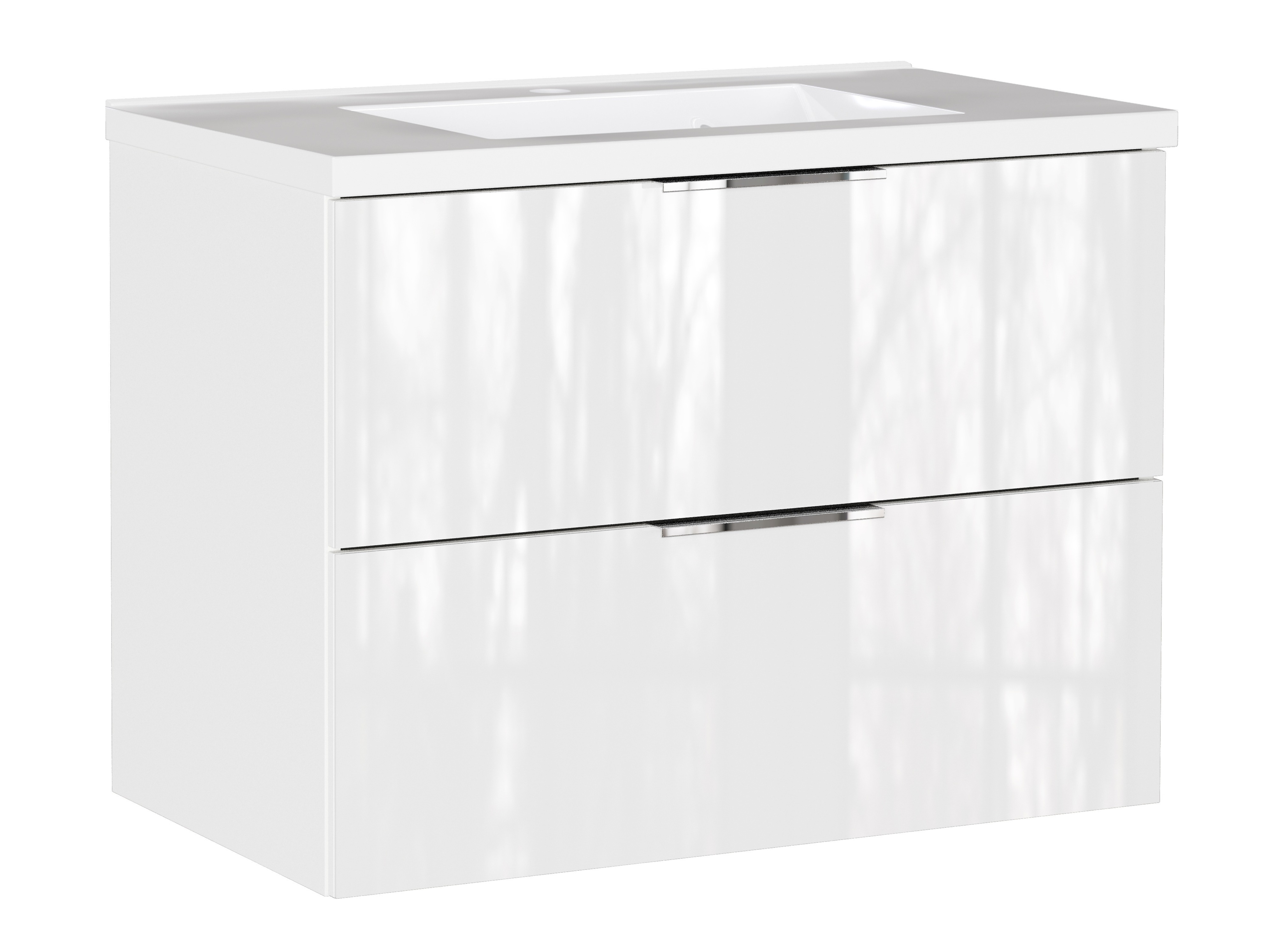 Vannitoa põrandakapp kraanikausile Sacramento 526 (Läikiv valge)