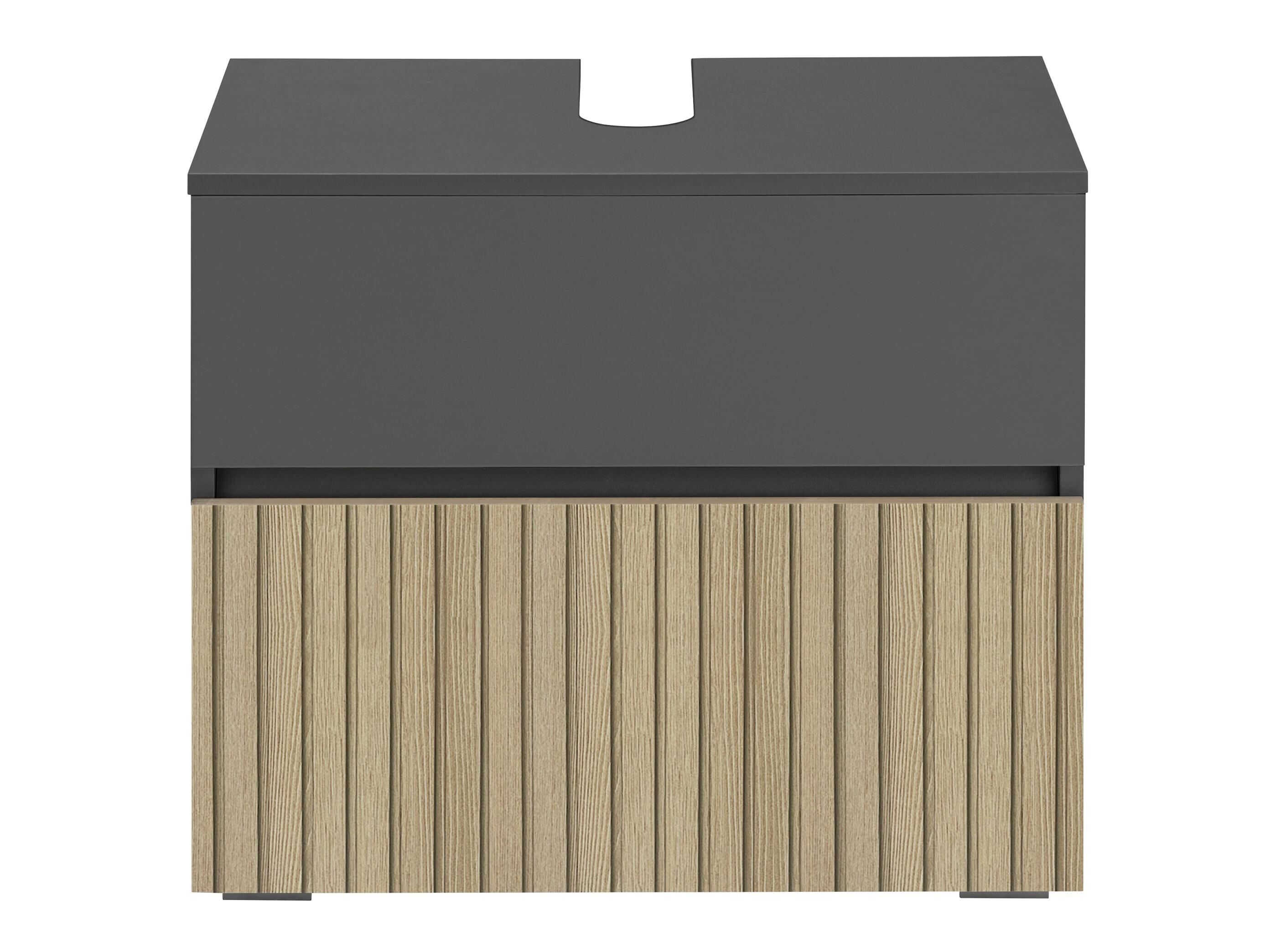 Vannitoa põrandakapp kraanikausile Soncamu 110 (Antratsiit + Hele tamm)