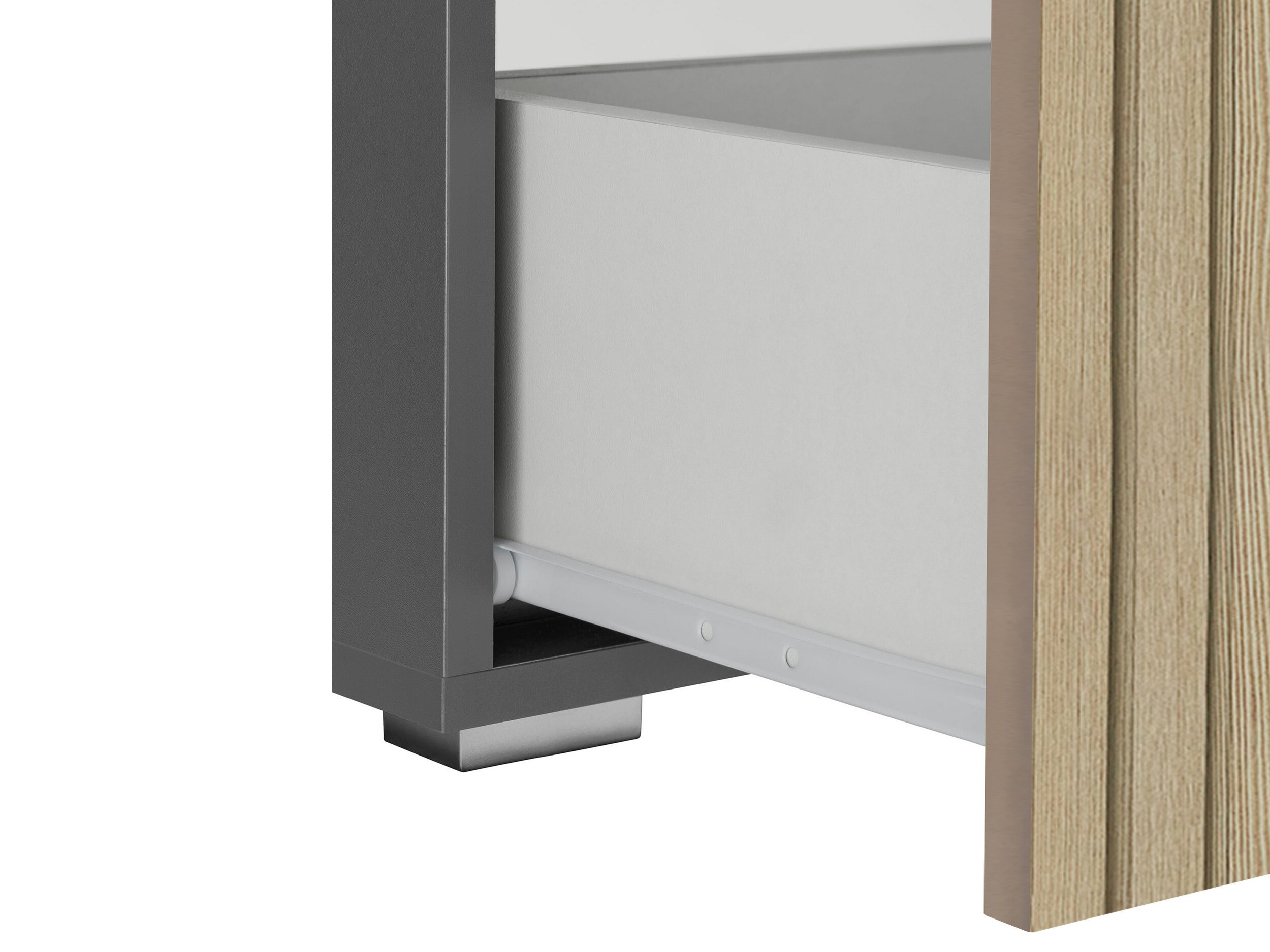 Vannitoa põrandakapp kraanikausile Soncamu 110 (Antratsiit + Hele tamm)