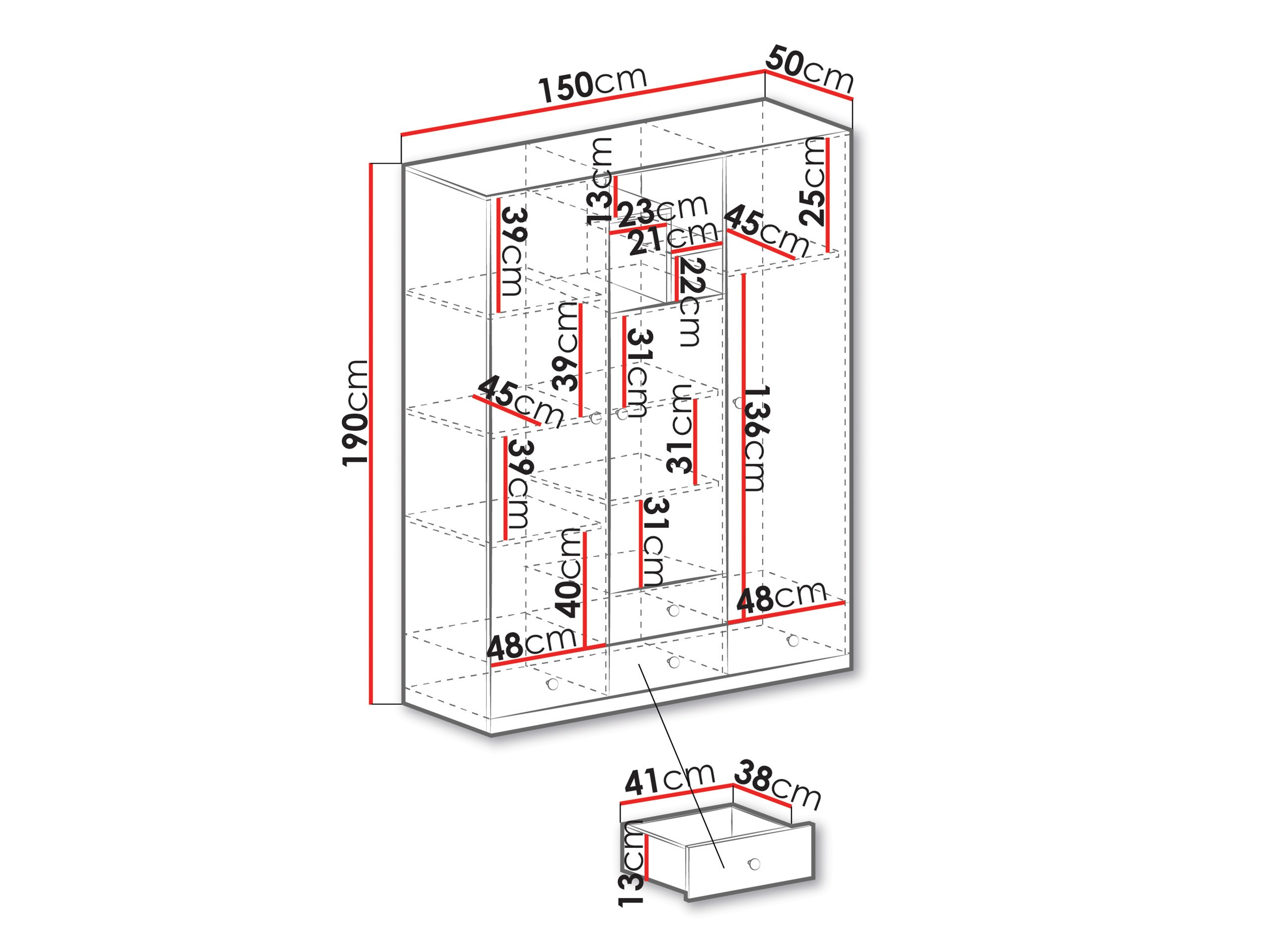 Riidekapp Tesmonu 100