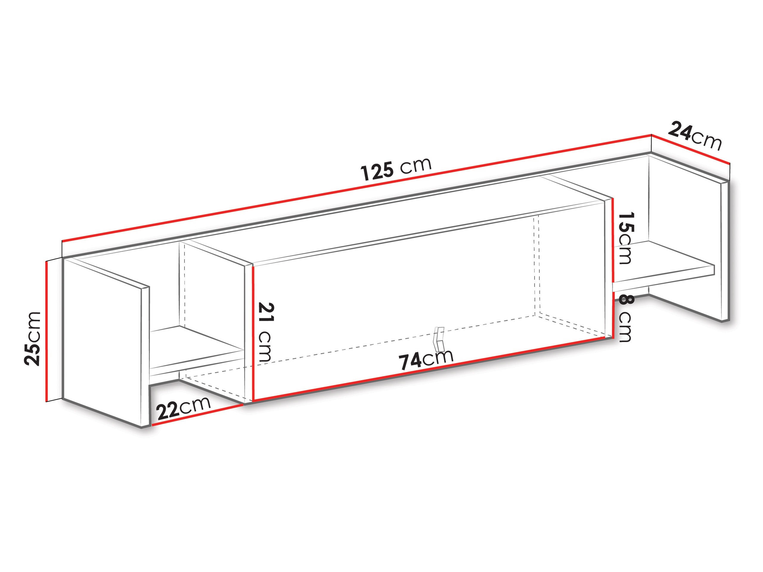 Seinariiul Camteso 110 (Valge + Tamm + Türkiis)