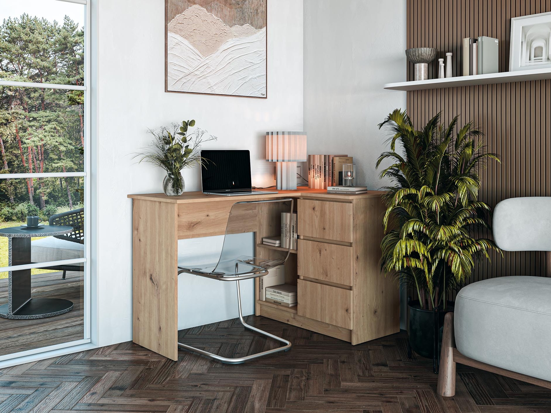 Kontori nurgalaud Houston 1950 (Artisan tamm)