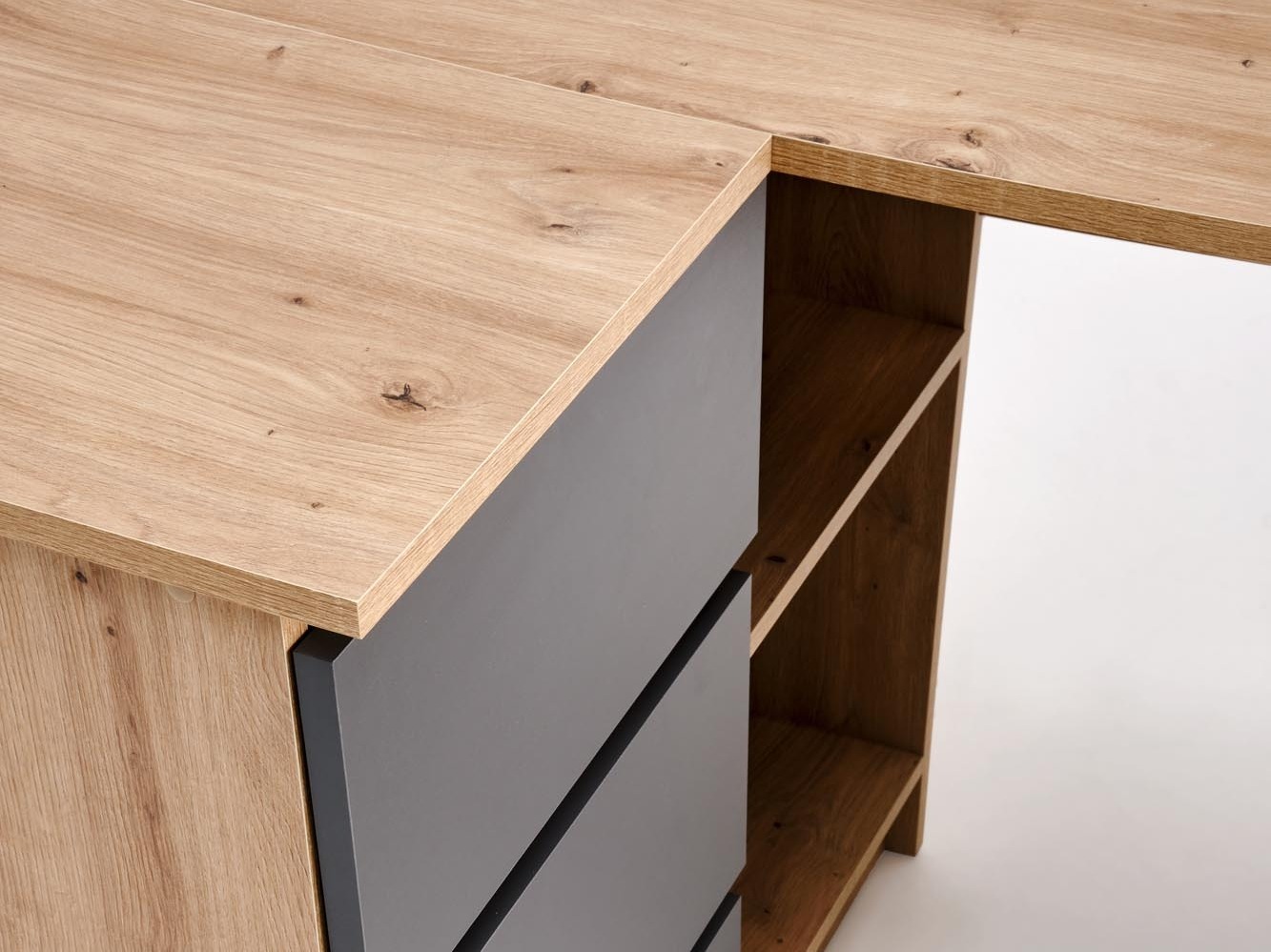 Kontori nurgalaud Houston 1950 (Grafiit + Artisan tamm)