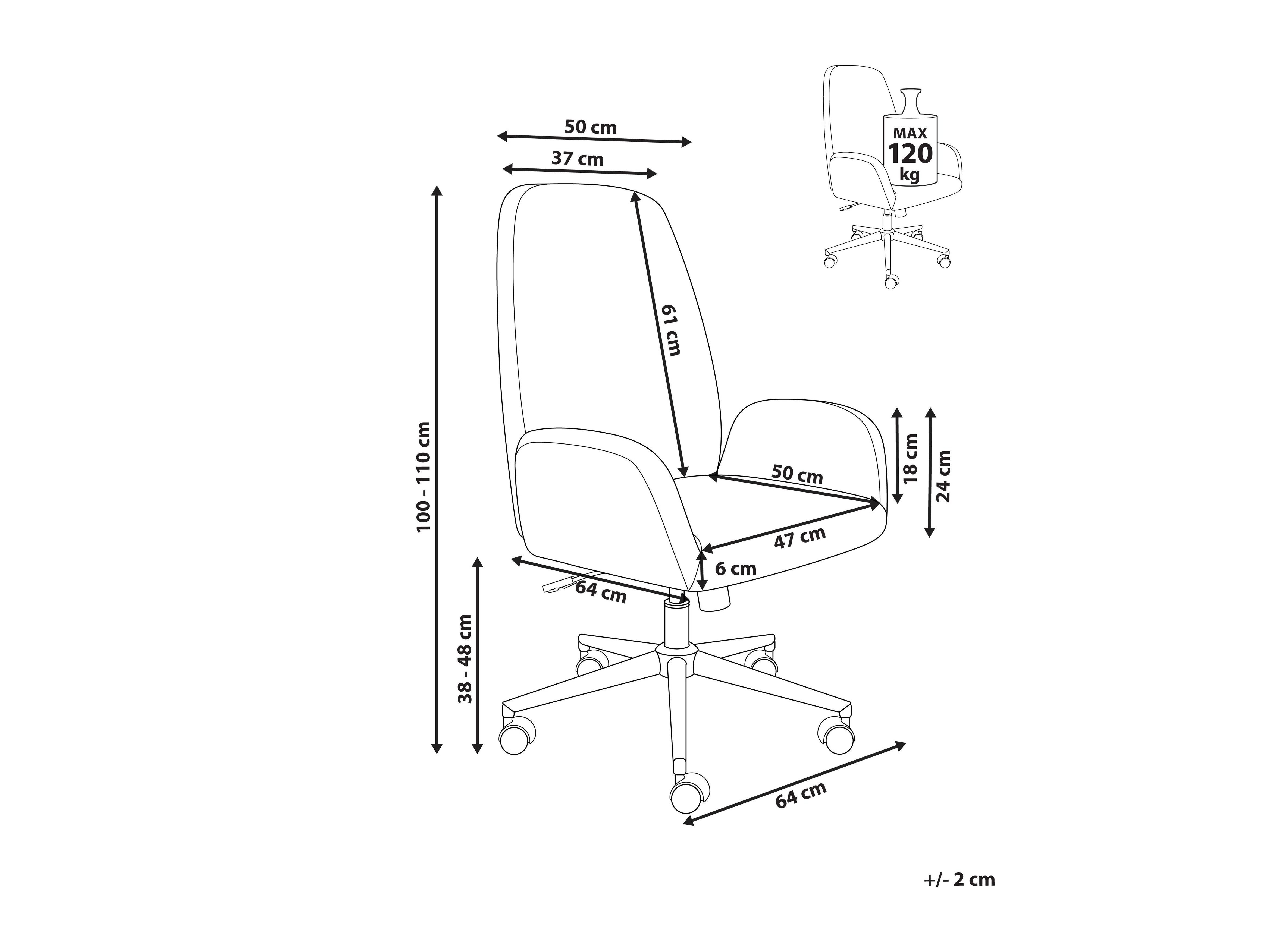 Kontoritool Berwyn 2866 (Pruun)