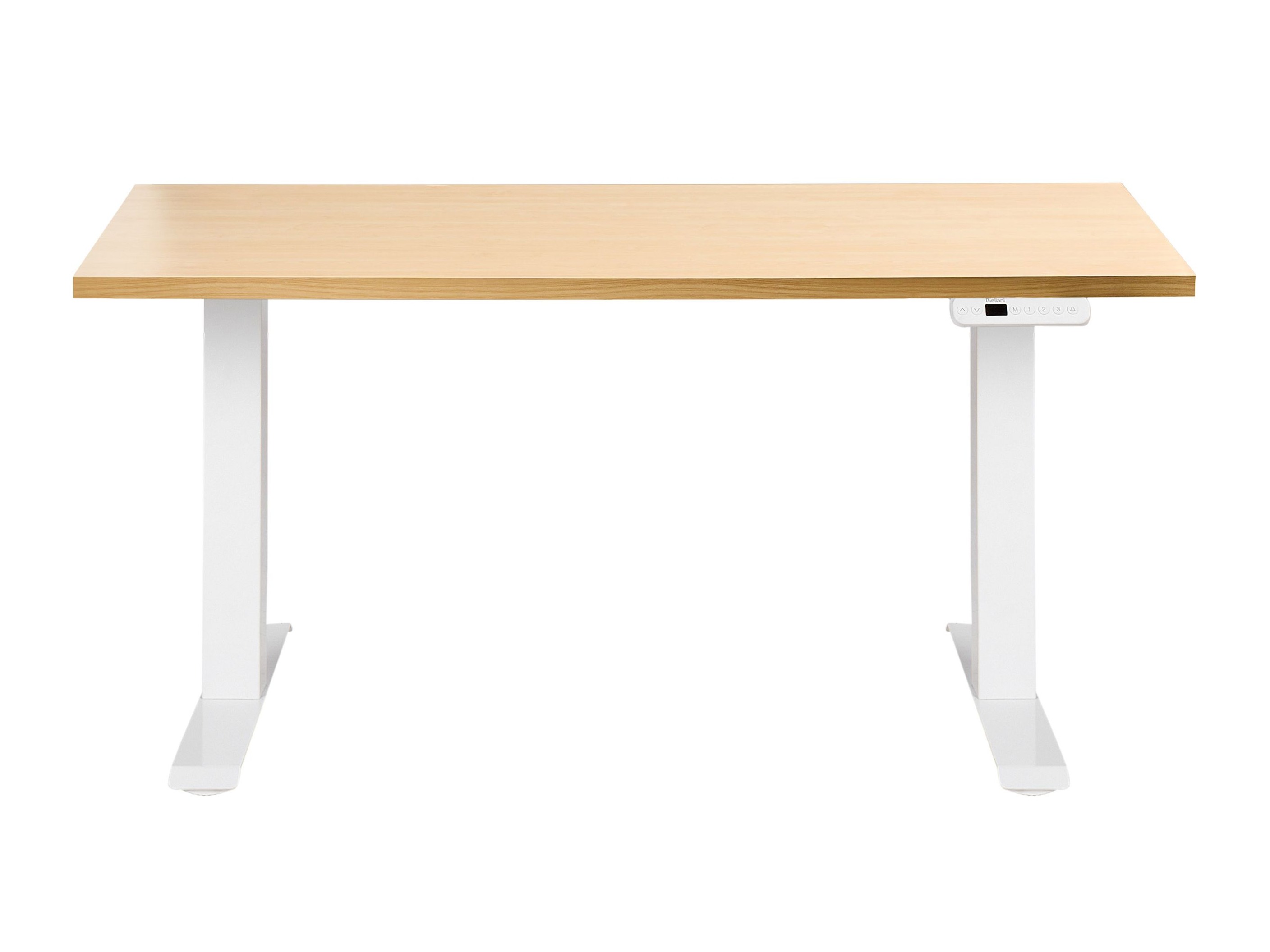 Reguleeritava kõrgusega töölaud Berwyn 2863 (Ere puit + Valge)